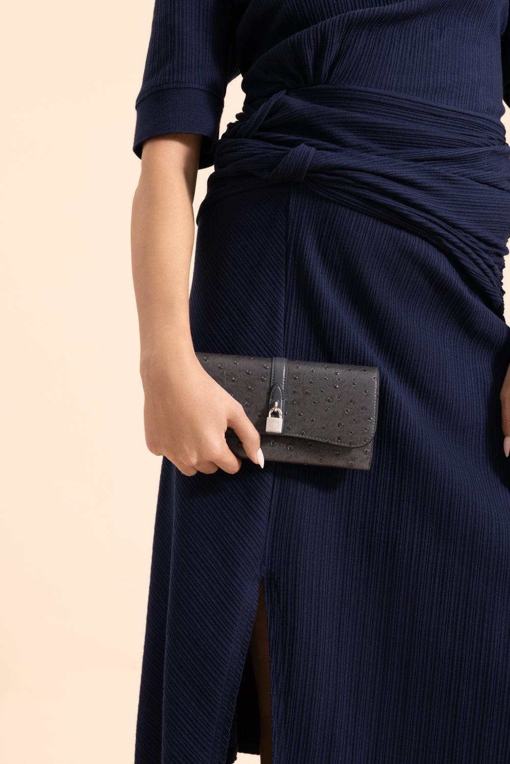 Ryder Flap Continental Wallet - Slate-SLATE-HANDBAGWALLET-STELLA MCCARTNEY