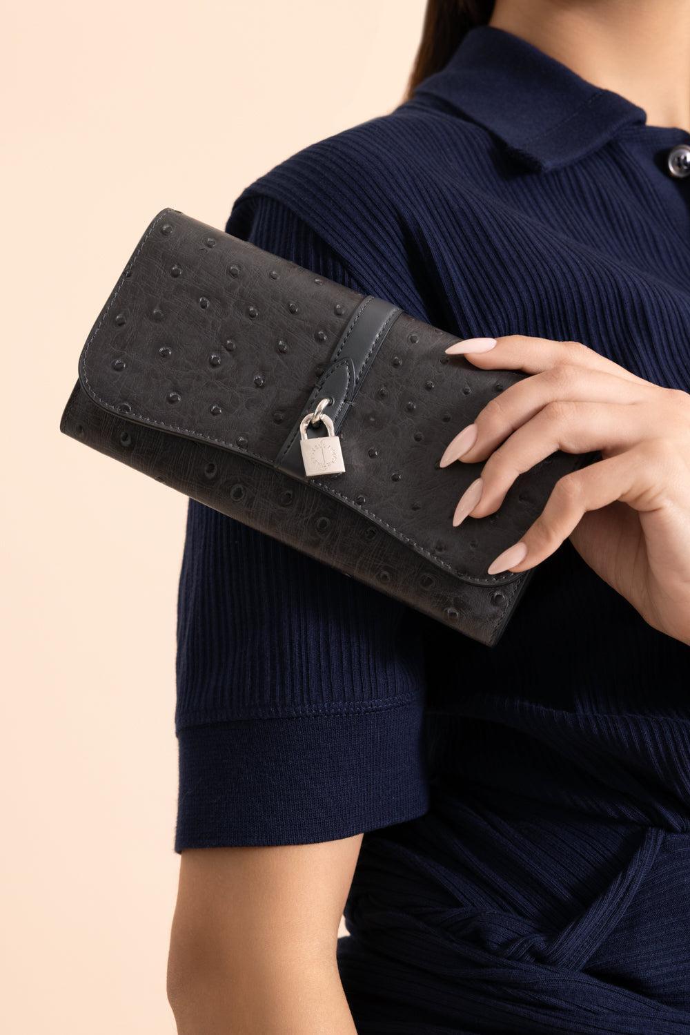 Ryder Flap Continental Wallet - Slate-SLATE-HANDBAGWALLET-STELLA MCCARTNEY