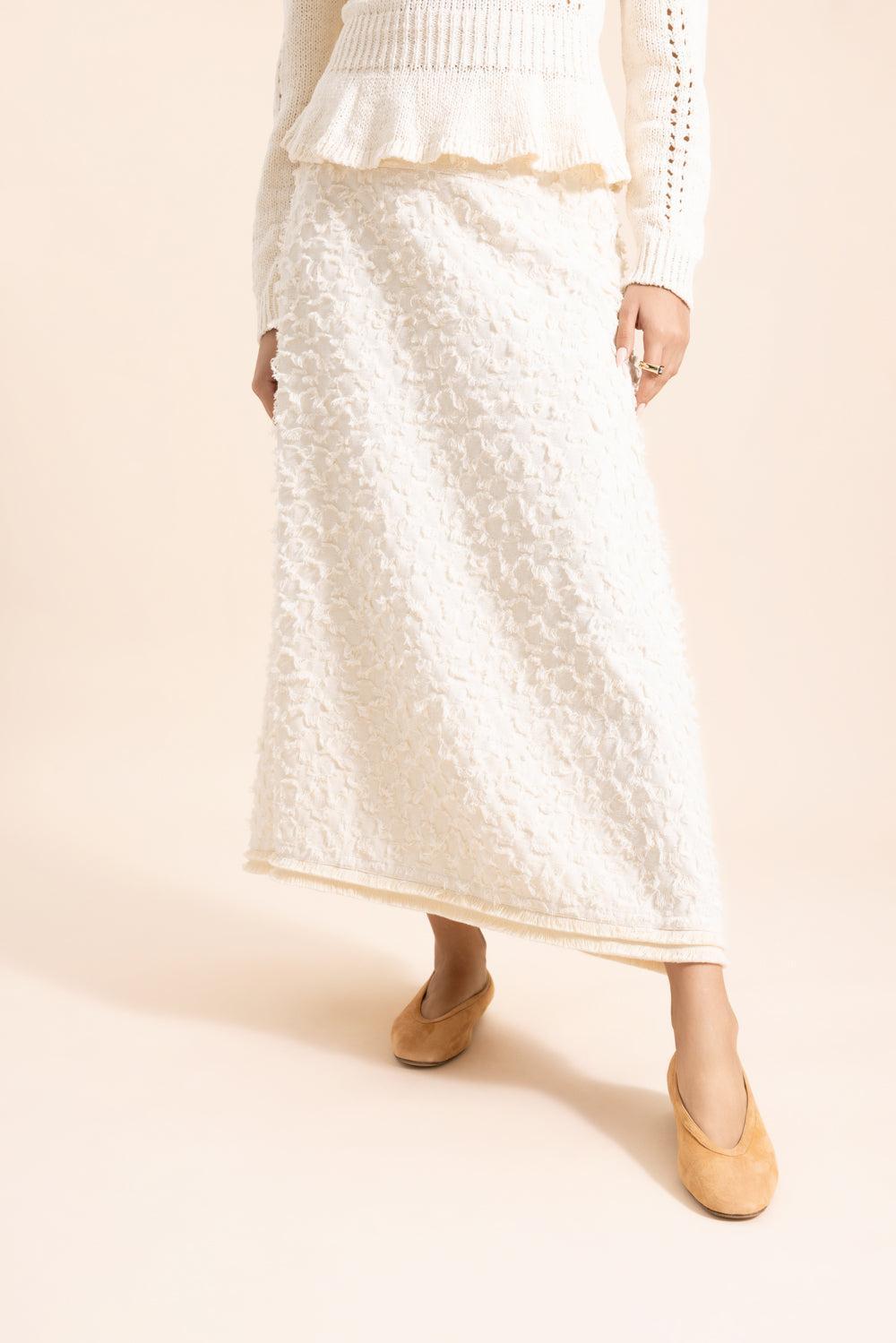 Josanna Midi Skirt-CREAM-2-CLOTHINGSKIRTMAXI-ULLA JOHNSON