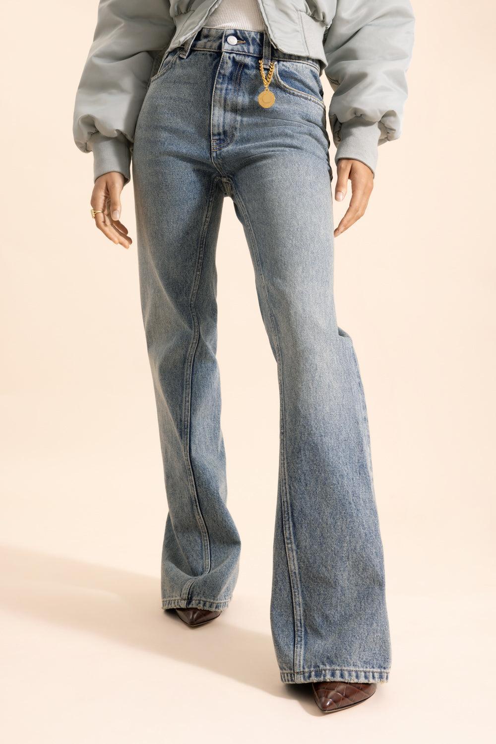 Bootcut Denim Pant-MID BLUE-26-CLOTHINGPANTDENIM-STELLA MCCARTNEY