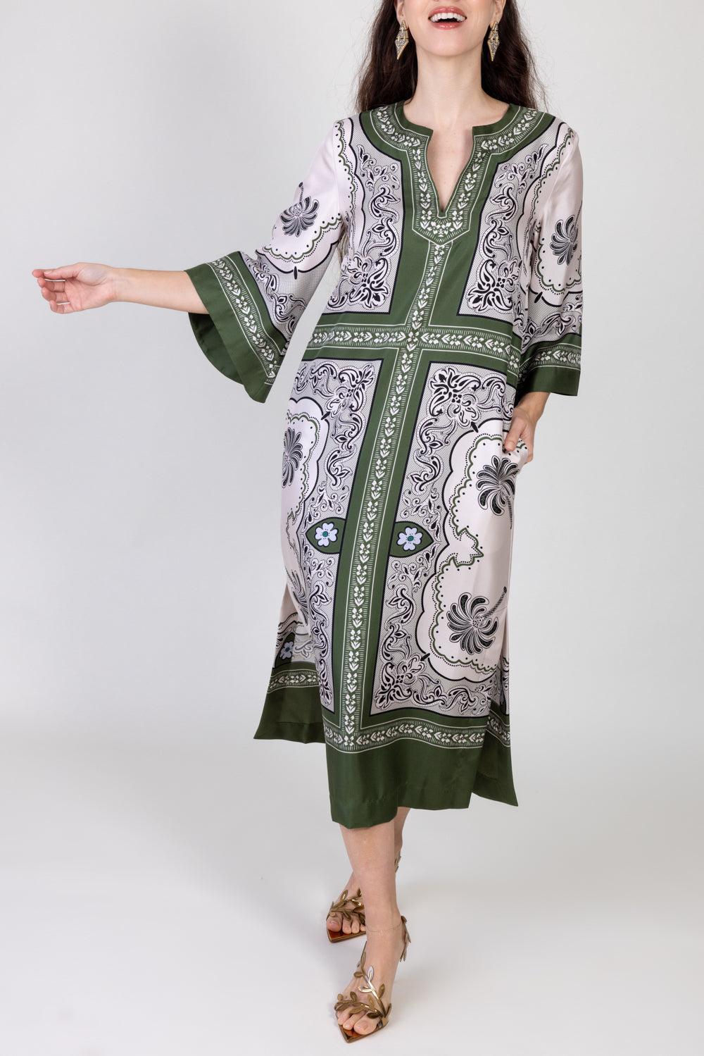 The Kaftan - Mirage Beige-MIRAGE-XS-CLOTHINGDRESSCASUAL-LA DOUBLEJ