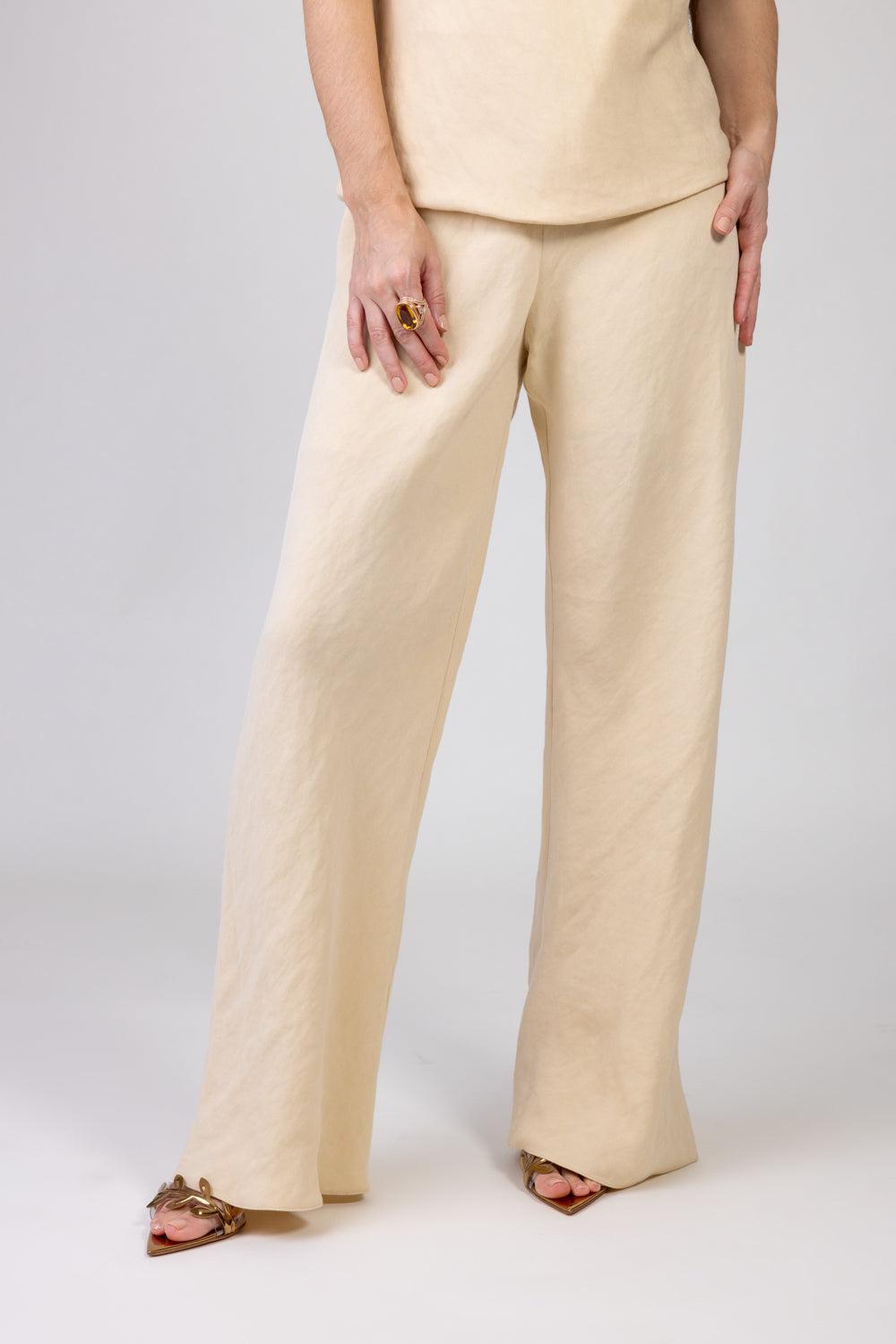 Cropped Pant - Neutral-NEUTRAL-P-CLOTHINGPANTCROPPED-PETER COHEN