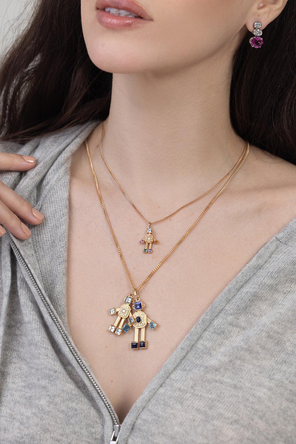 Piccolo Van Robot Pendant-YELLOW GOLD-JEWELRYFINE JEWELPENDANT-VAN