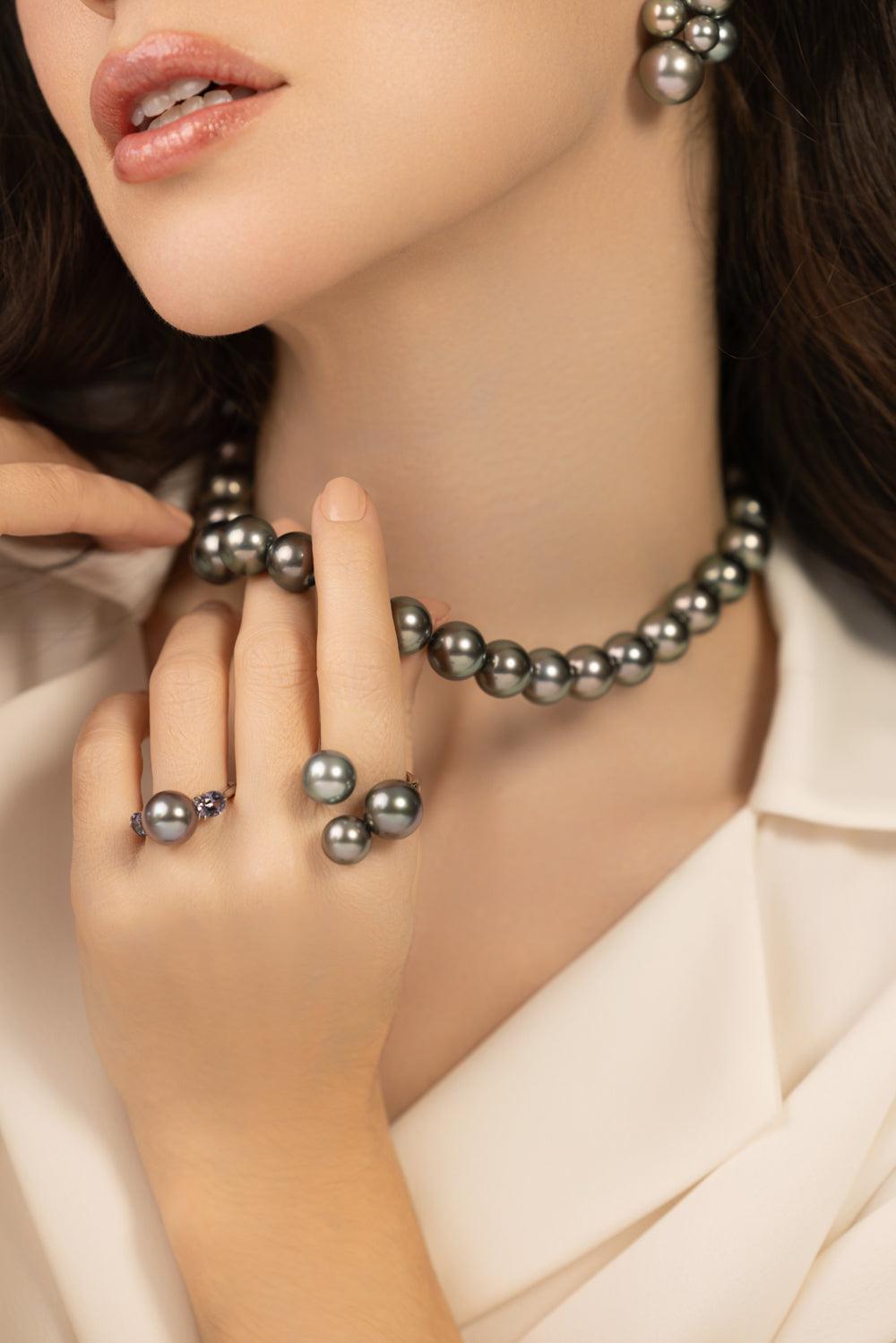Bubble Tahitian Ring-WHITE GOLD-7-JEWELRYFINE JEWELRING-ASSAEL