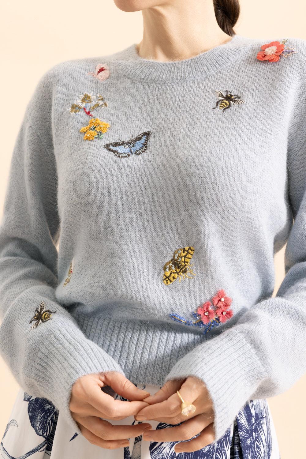 Crew Neck Jumper-SKY BLUE-XS-CLOTHINGTOPCARDIGAN-ERDEM