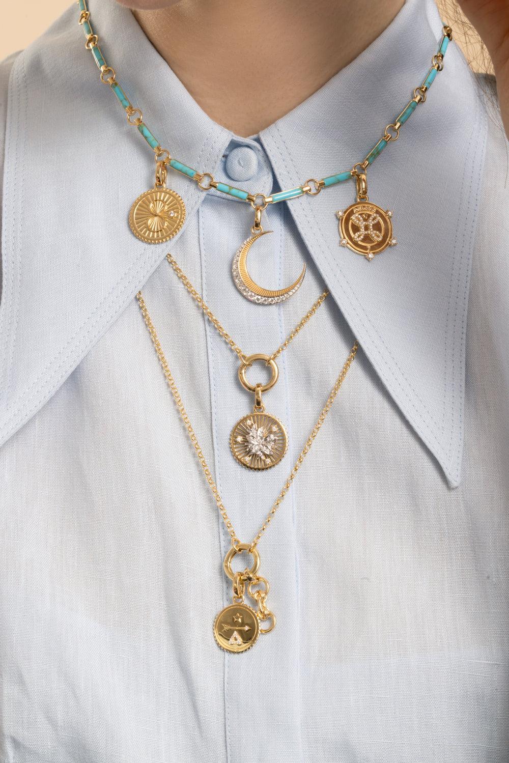 Small Knot Extension Link-YELLOW GOLD-JEWELRYFINE JEWELPENDANT-FOUNDRAE
