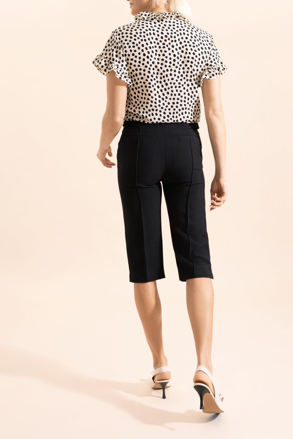 Tailored Capri Pant-BLACK-34-CLOTHINGPANTCROPPED-CHLOÉ