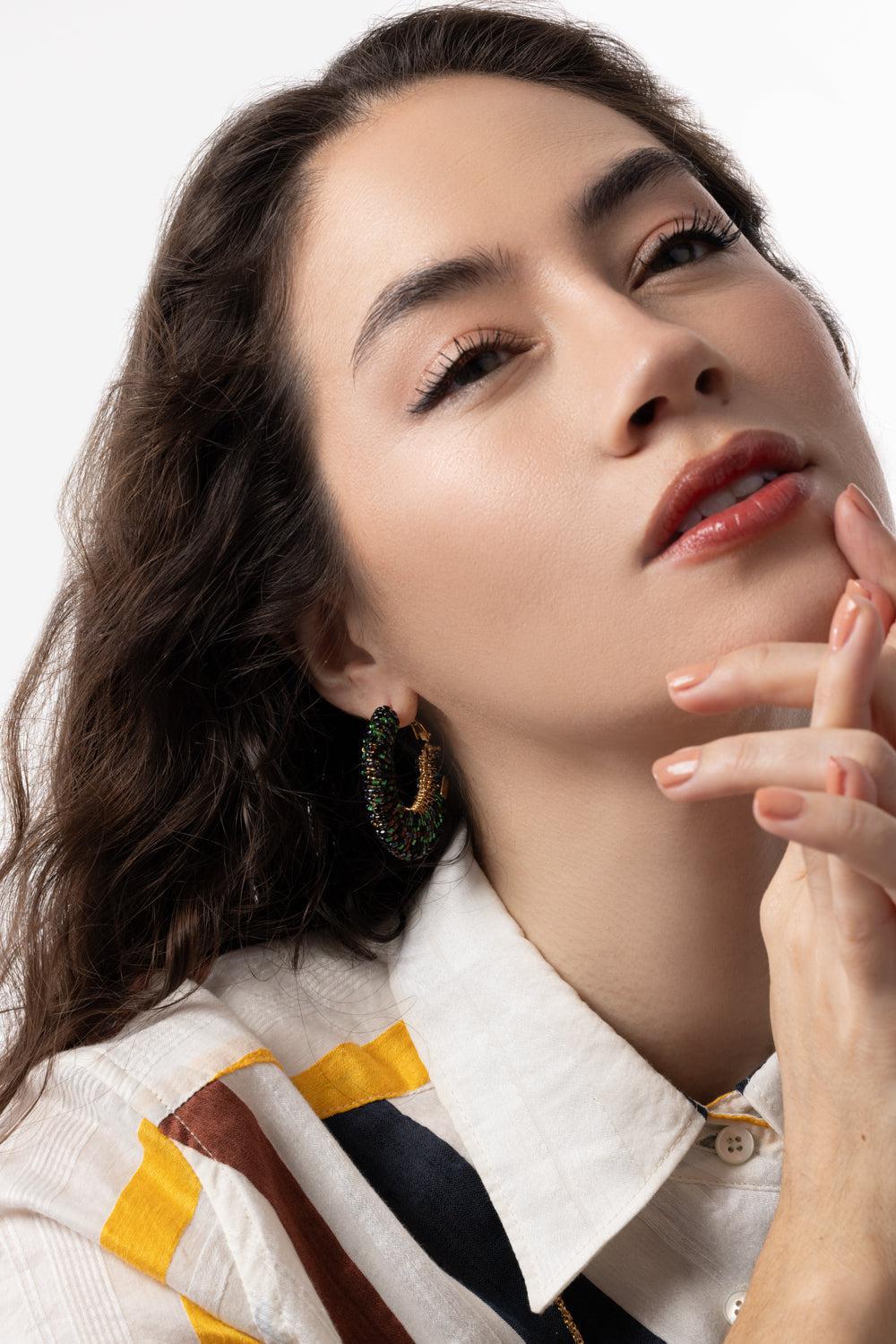 Large Izzia Earrings-BROWN-JEWELRYBOUTIQUEEARRING-GAS BIJOUX