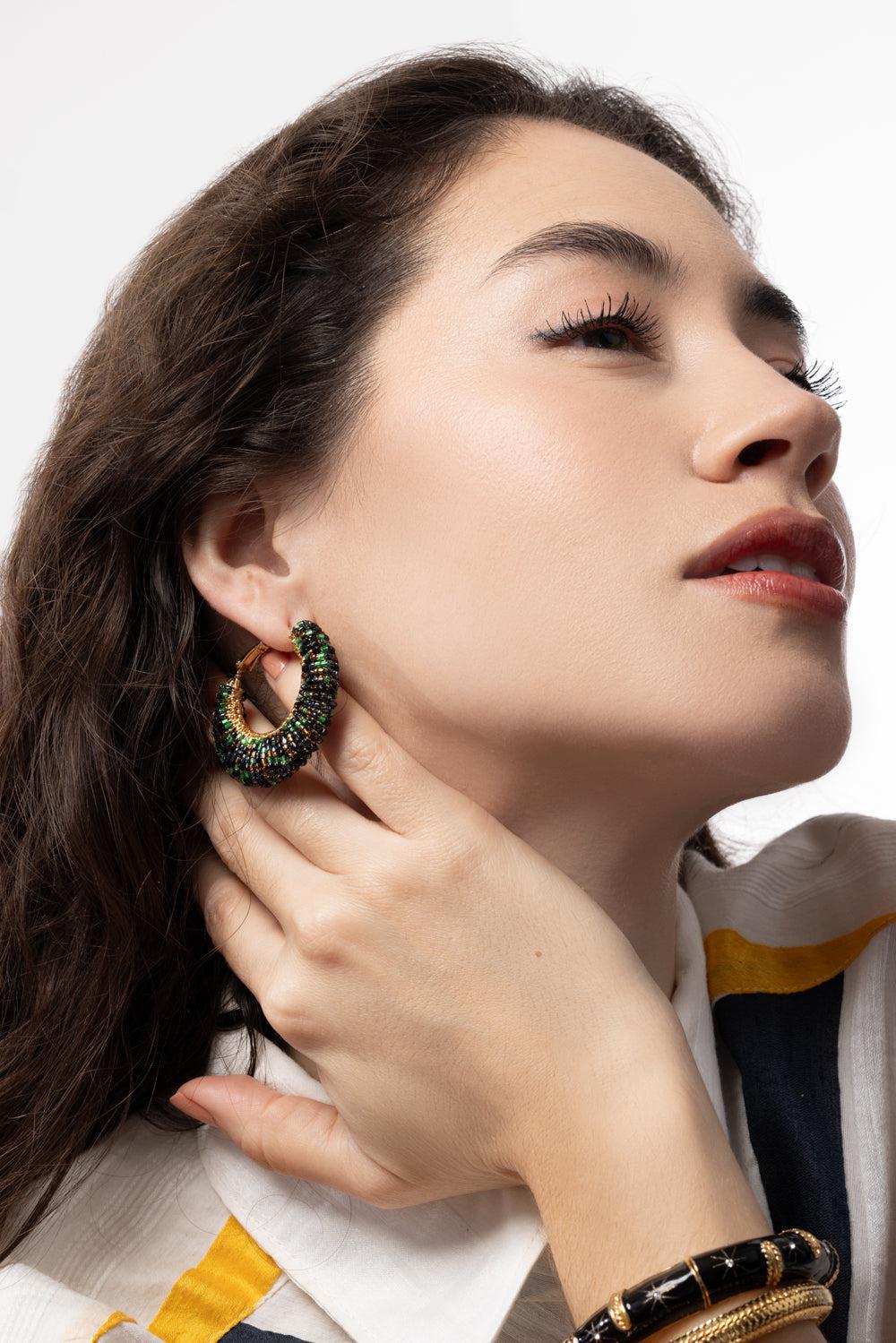 Large Izzia Earrings-BROWN-JEWELRYBOUTIQUEEARRING-GAS BIJOUX