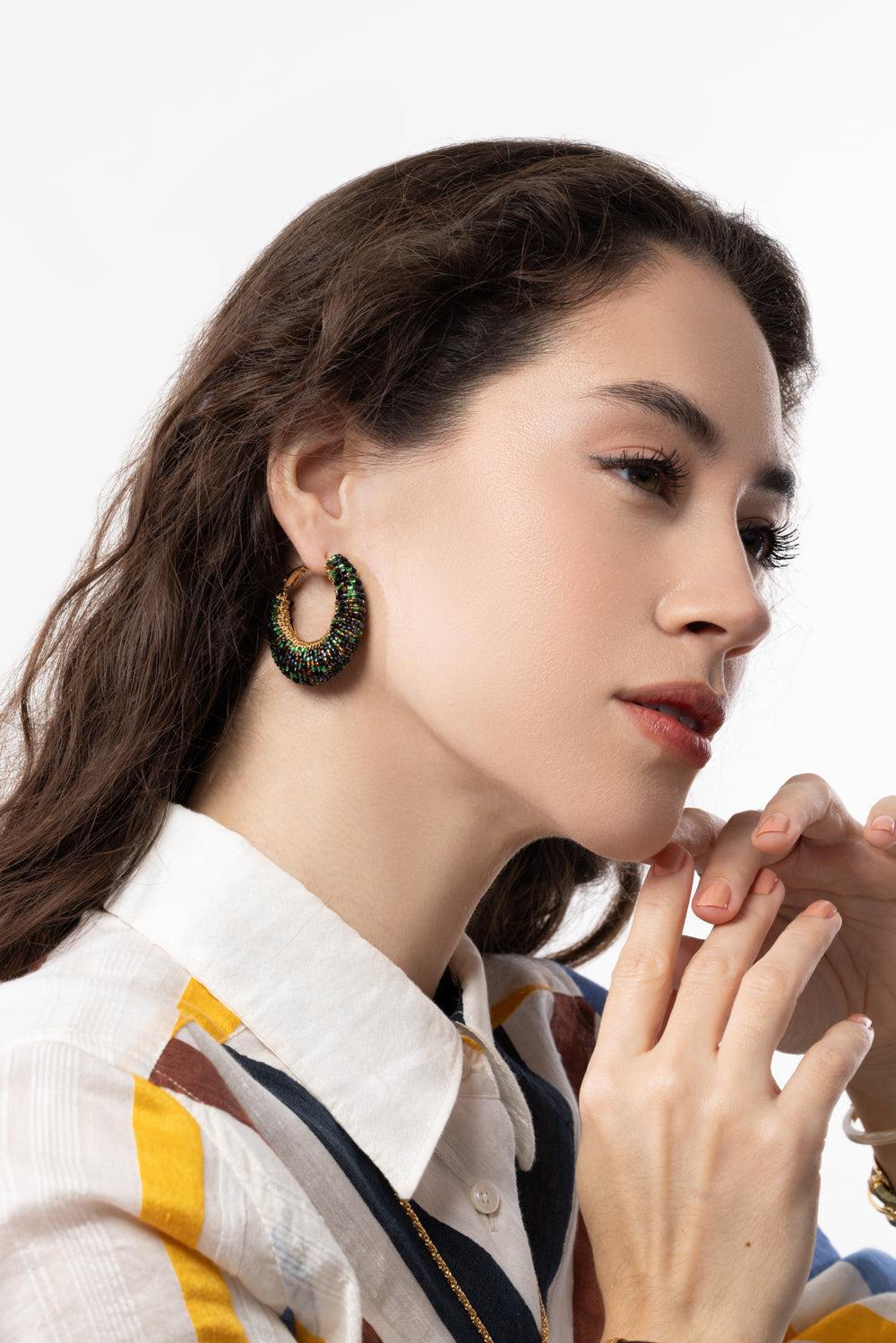 Large Izzia Earrings-BROWN-JEWELRYBOUTIQUEEARRING-GAS BIJOUX