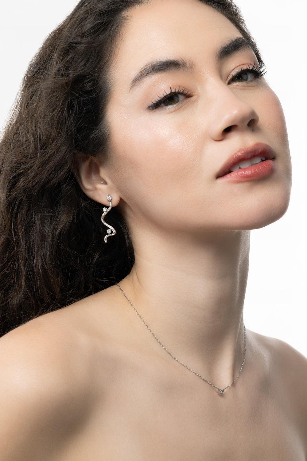 Diamond Drop Mega Swirl Earrings-WHITE GOLD-JEWELRYFINE JEWELEARRING-GRAZIELA