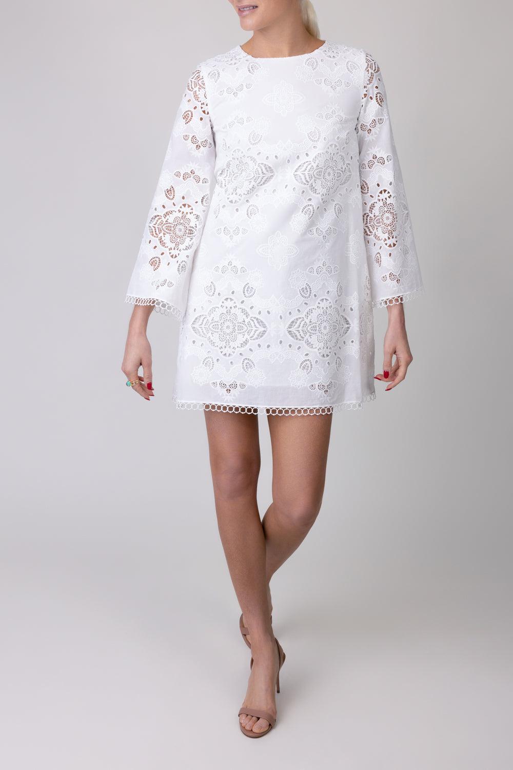 Stevie Dress - Ivory-IVORY-2-CLOTHINGDRESSCASUAL-BORGO DE NOR