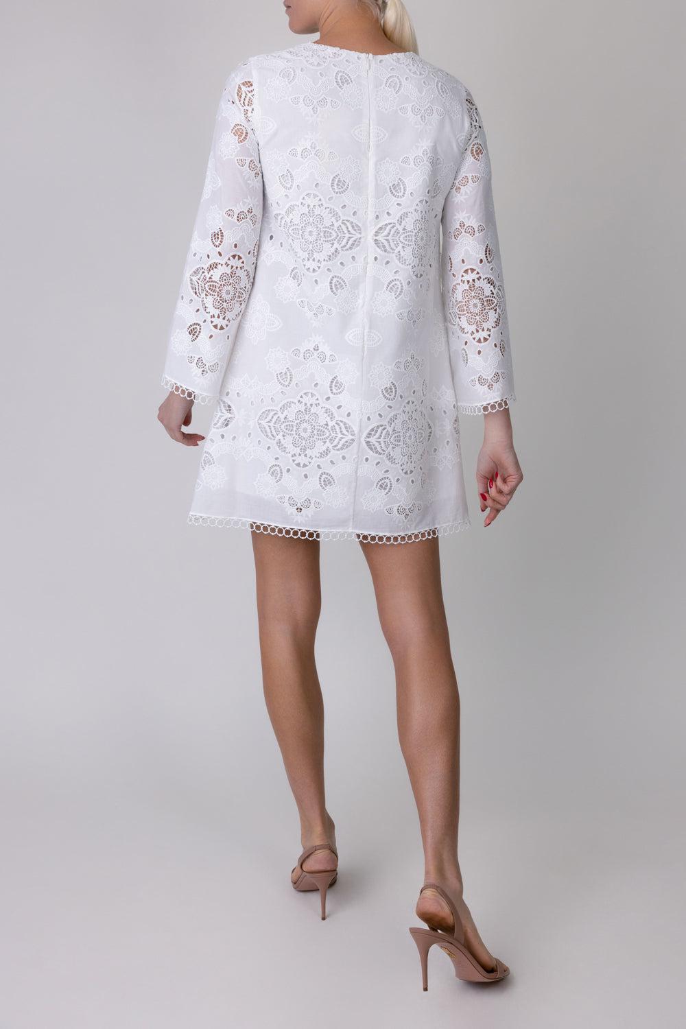 Stevie Dress - Ivory-IVORY-2-CLOTHINGDRESSCASUAL-BORGO DE NOR