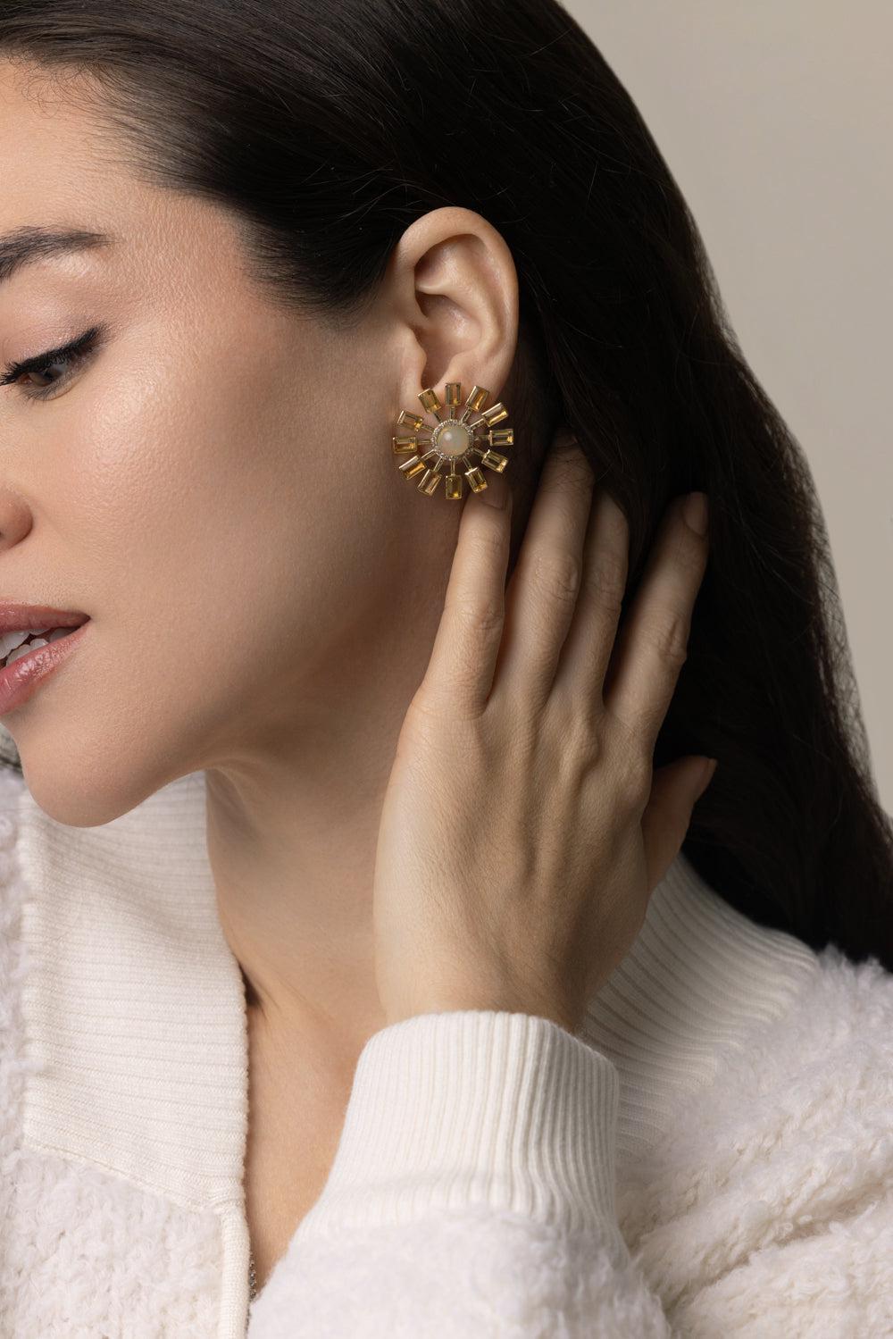 Felucca Earrings-YELLOW GOLD-JEWELRYFINE JEWELEARRING-DENISE CASSOU