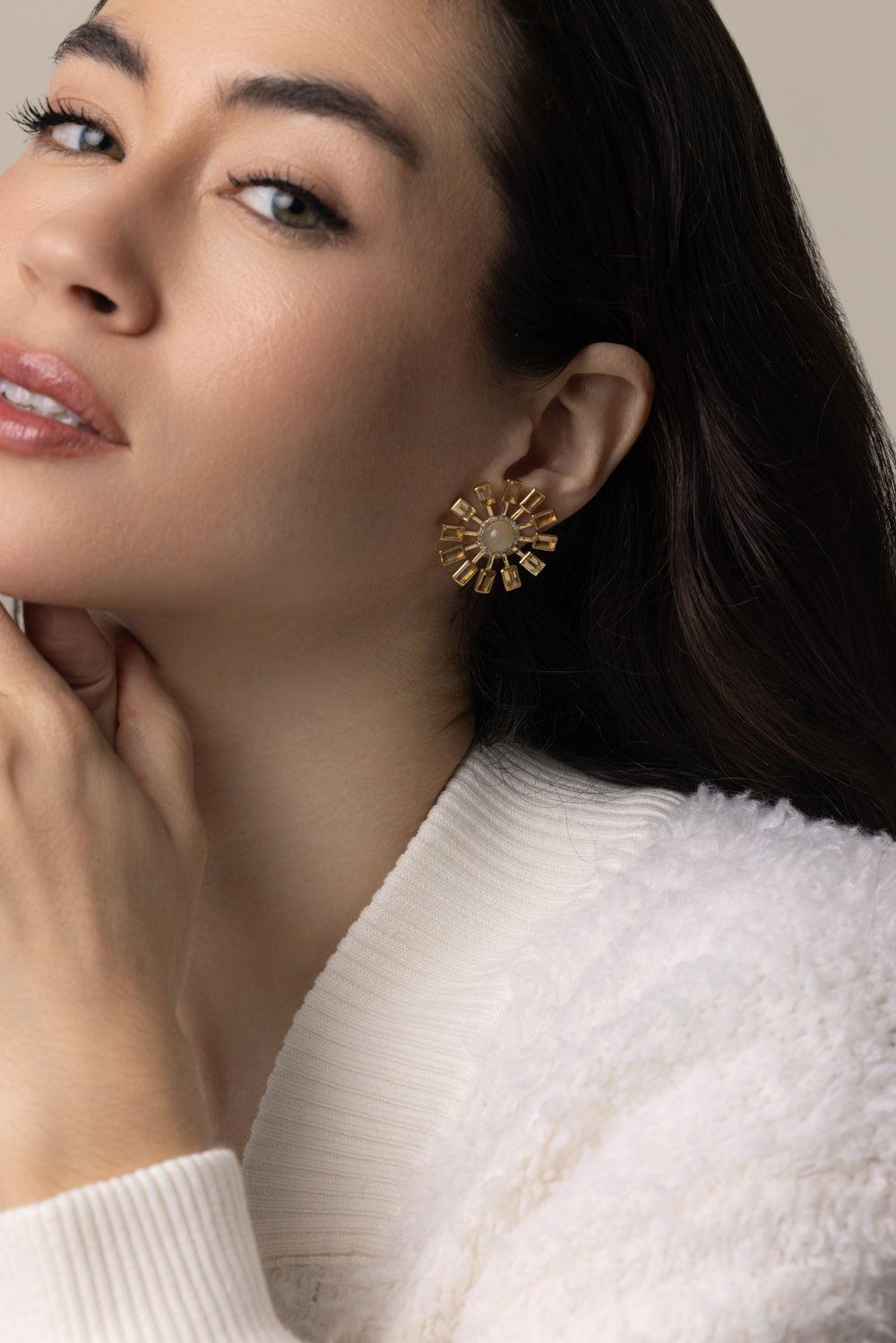 Felucca Earrings-YELLOW GOLD-JEWELRYFINE JEWELEARRING-DENISE CASSOU