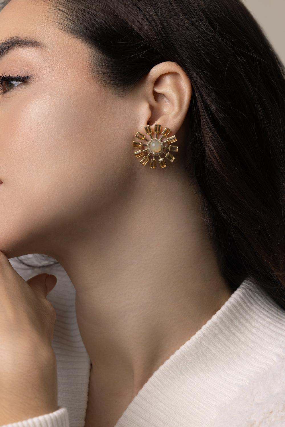 Felucca Earrings-YELLOW GOLD-JEWELRYFINE JEWELEARRING-DENISE CASSOU