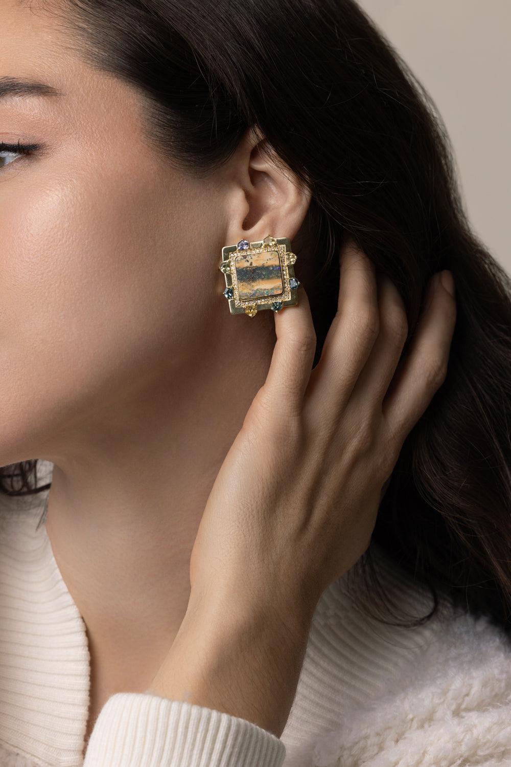 Twinkle Earrings-YELLOW GOLD-JEWELRYFINE JEWELEARRING-DENISE CASSOU