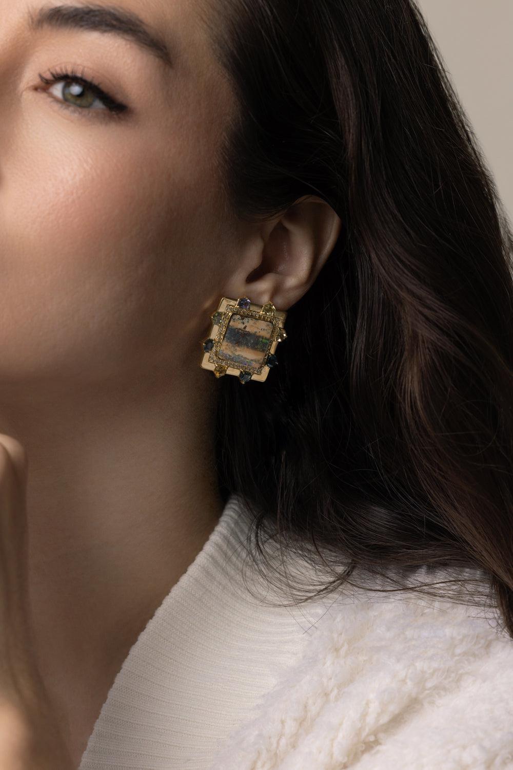 Twinkle Earrings-YELLOW GOLD-JEWELRYFINE JEWELEARRING-DENISE CASSOU