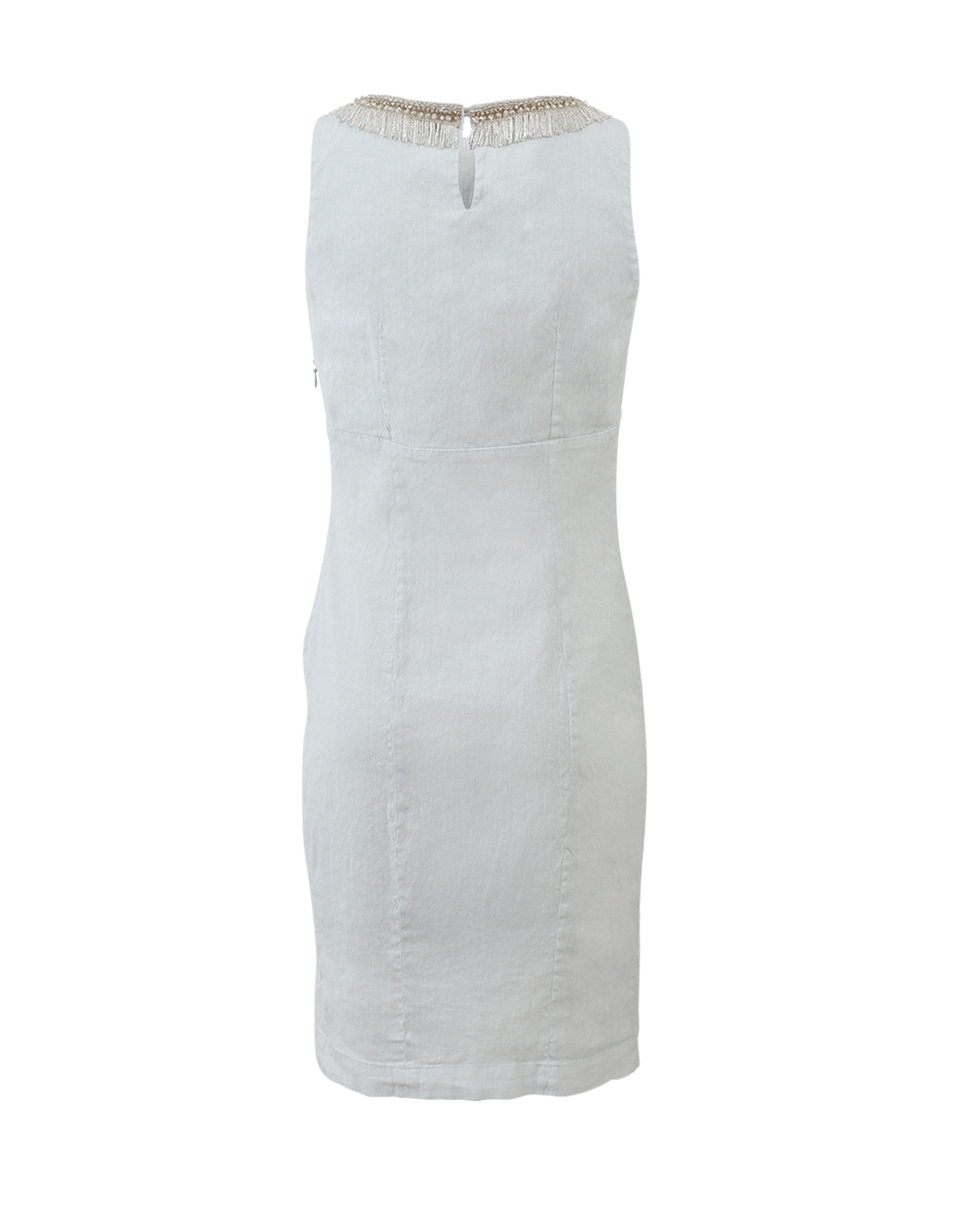 120% LINO-Linen Embellished Dress-