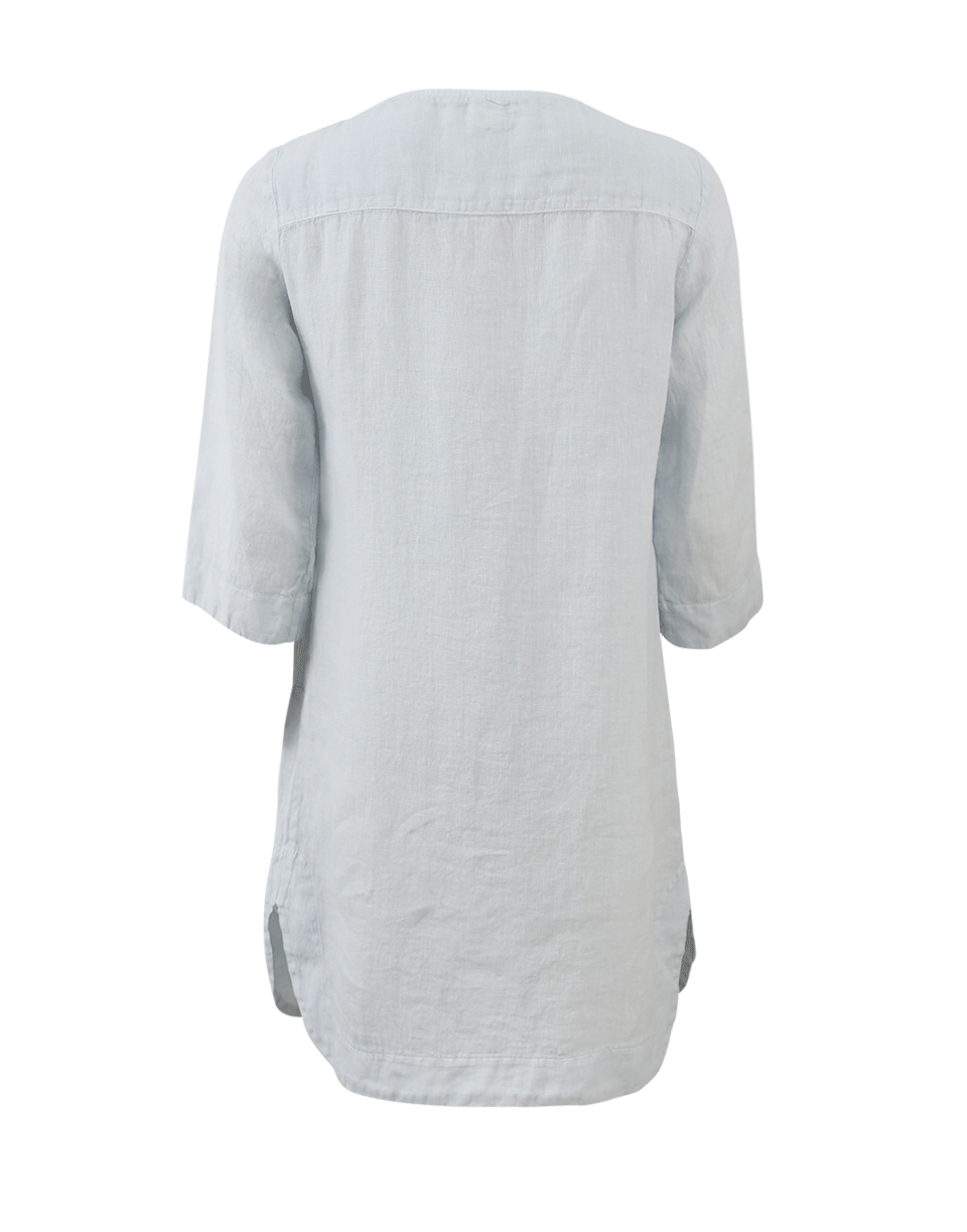 120% LINO-Embellished Neck Dress-