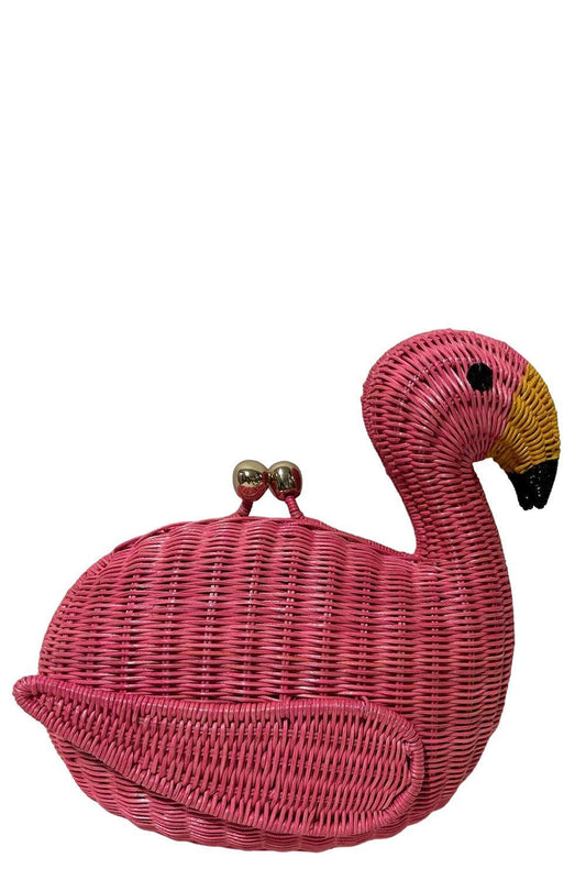 JUSTIN FLAMINGO CLUTCH-PINK-O/S-HANDBAGCLUTCHES-SERPUI