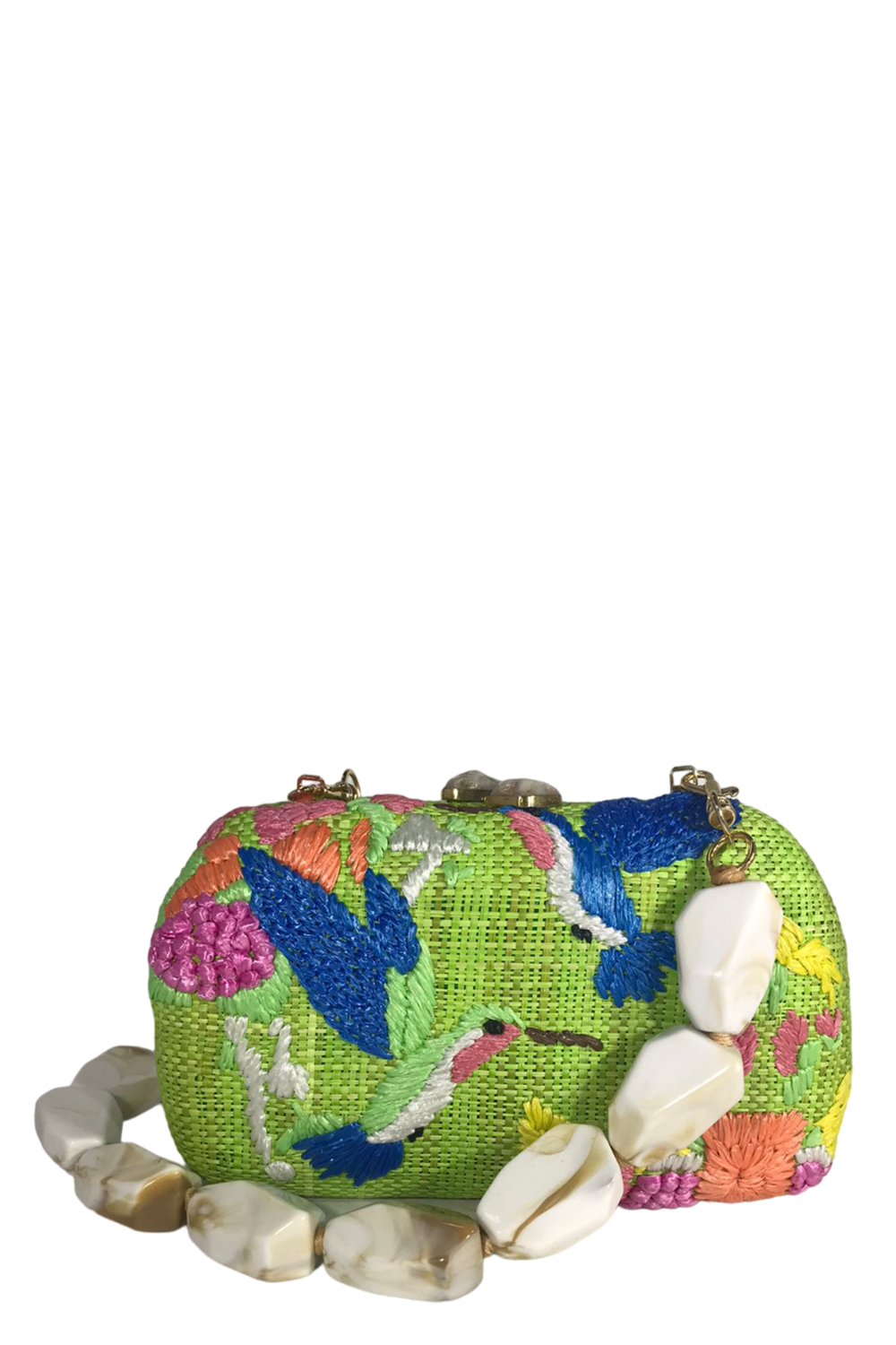 JOSEPHNE HUMMINGBIRD CLUTCH-PISTACHI-O/S-HANDBAGCLUTCHES-SERPUI