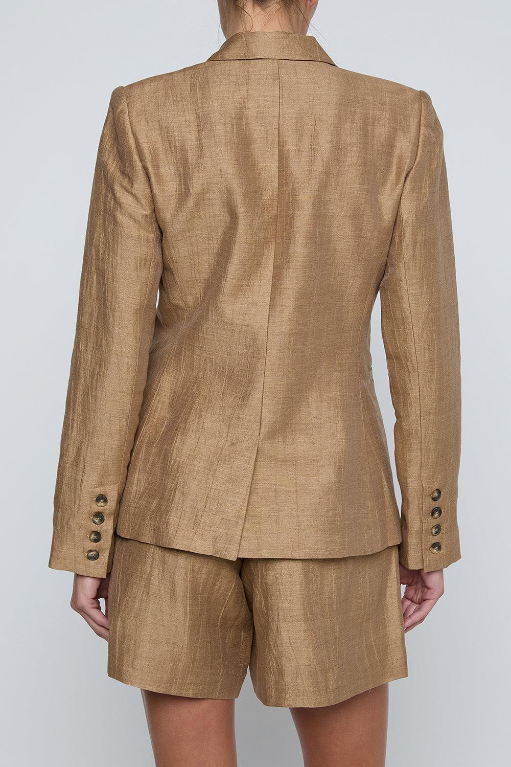 Colin Blazer - Latte-BROWN-0-CLOTHINGJACKETBLAZERS-L'AGENCE