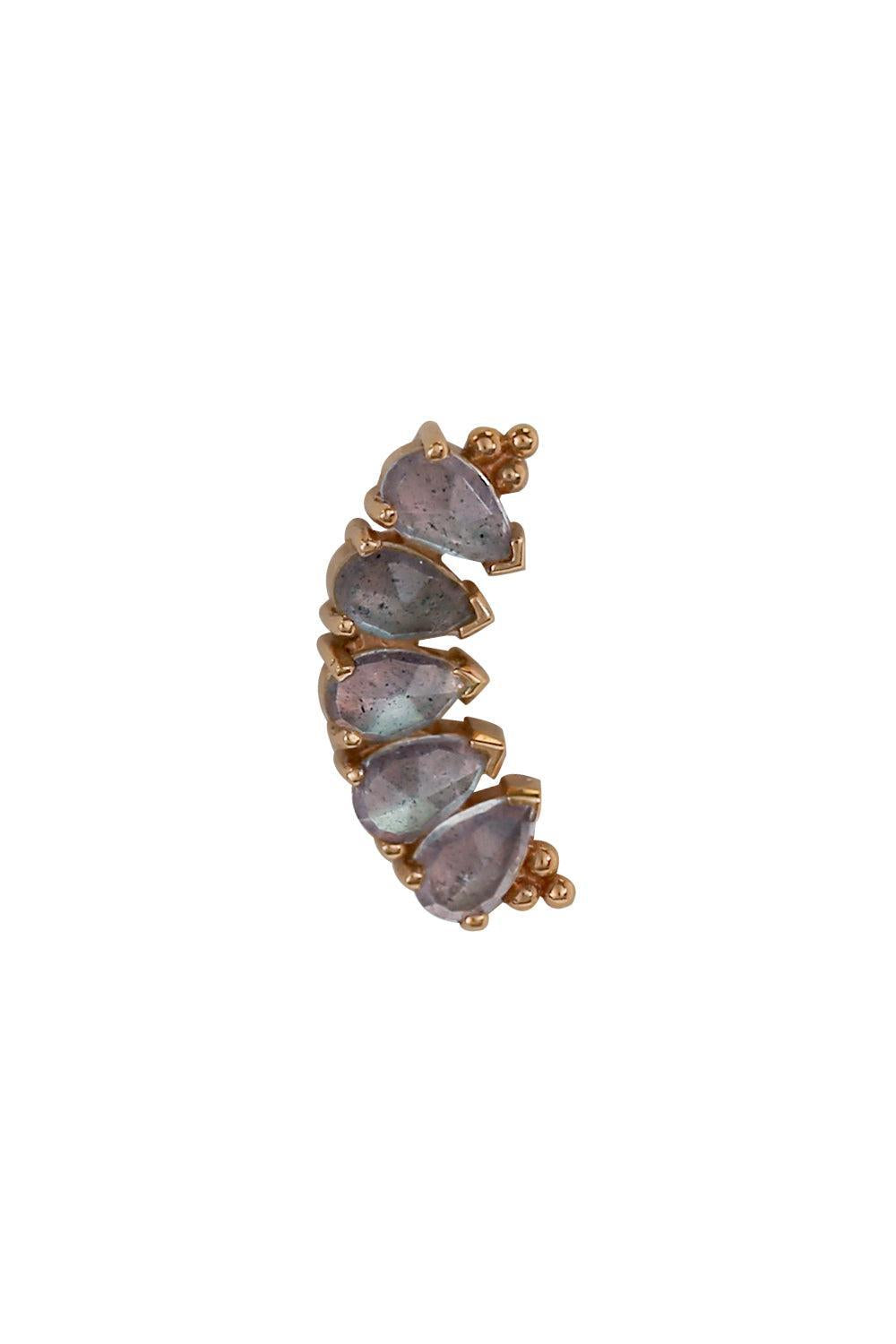 Labradorite Panaraya End-ROSE GOLD-JEWELRYFINE JEWELPIERCING-BVLA
