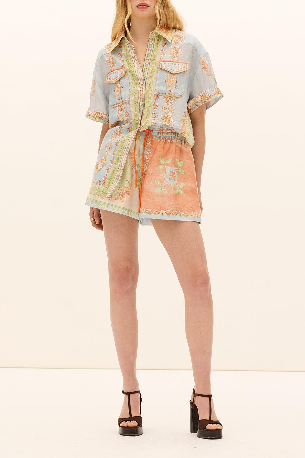 Matthiola Oversized Tee-MULTI-0-CLOTHINGTOPBLOUSE-KATE FORD