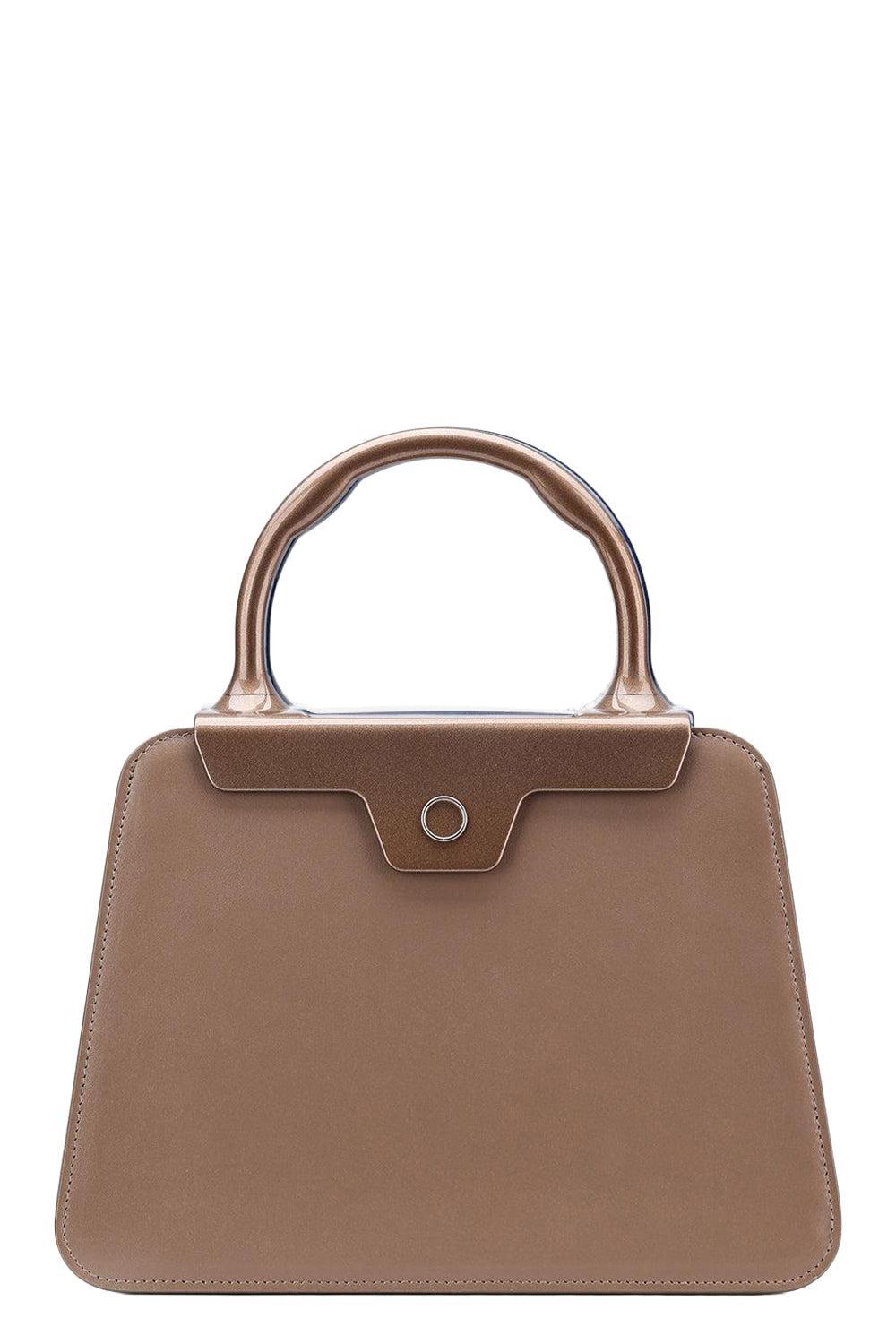 Andie Top Handle Bag - Taupe-TAUPE-HANDBAGTOP HANDLE-JEFFREY LEVINSON