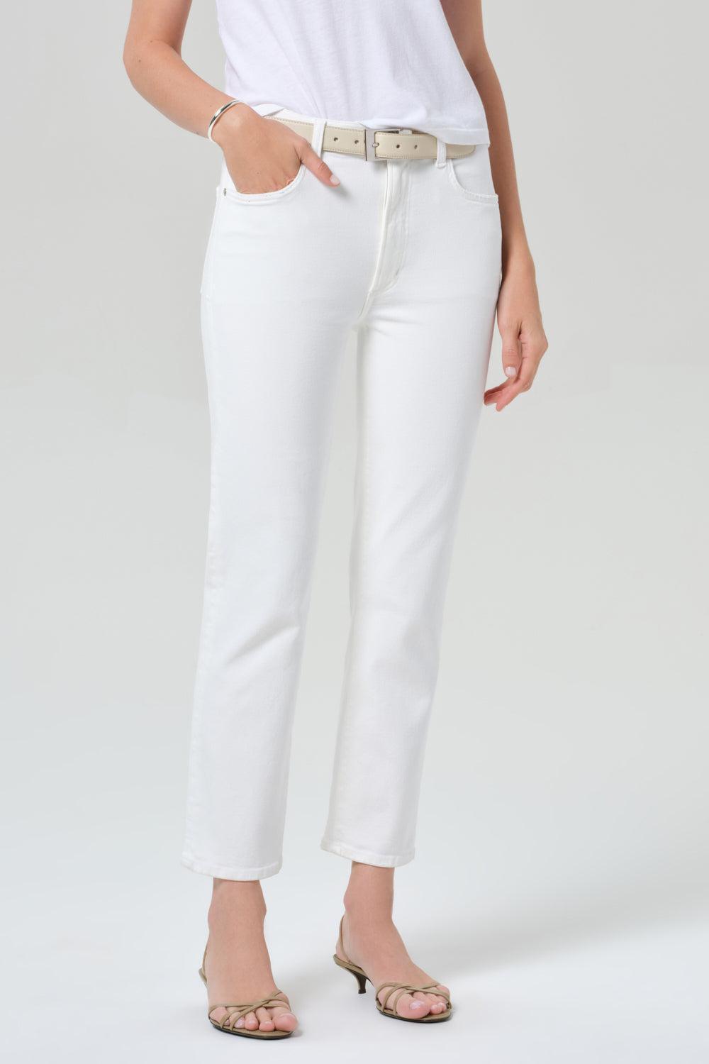 Caia Straight Pant - White-WHITE-24-CLOTHINGPANTDENIM-CITIZENS of HUMANITY