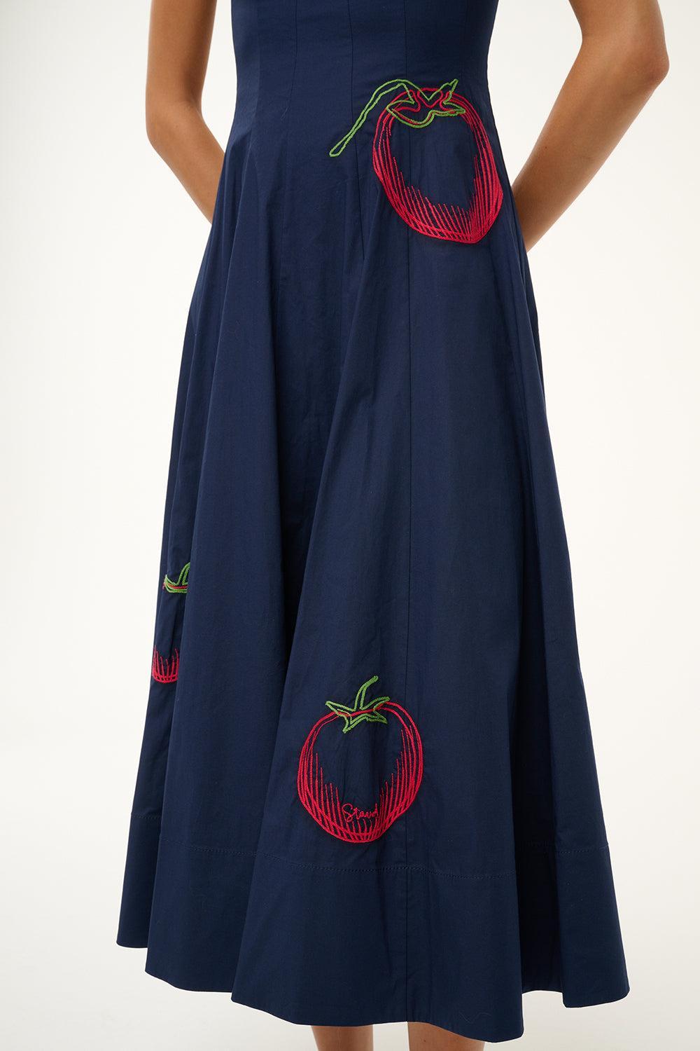 Wells Dress - Navy Roma-NAVYROMA-2-CLOTHINGDRESSCASUAL-STAUD