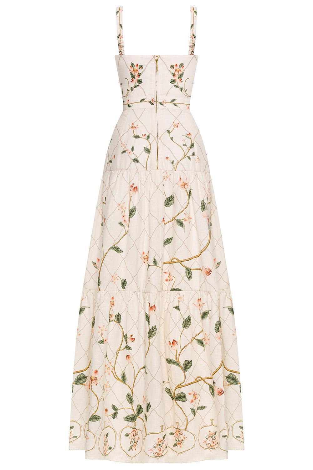 Lima Navegante Maxi Dress-CREAM-XS-CLOTHINGDRESSCASUAL-AGUA BY AGUA BENDITA