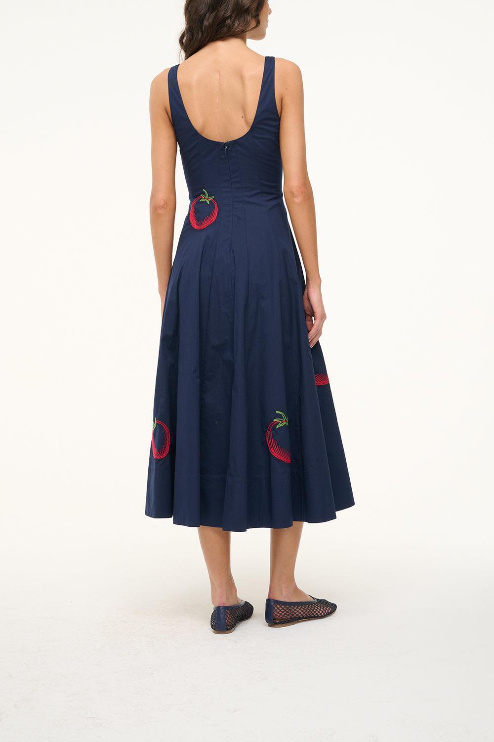 Wells Dress - Navy Roma-NAVYROMA-2-CLOTHINGDRESSCASUAL-STAUD