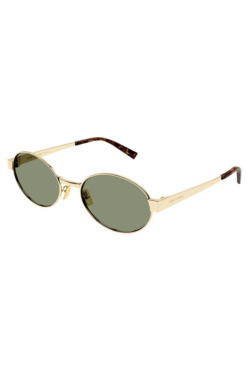 Small Round Sunglasses-GOLD/GRN-ACCESSORIESUNGLASSES-SAINT LAURENT