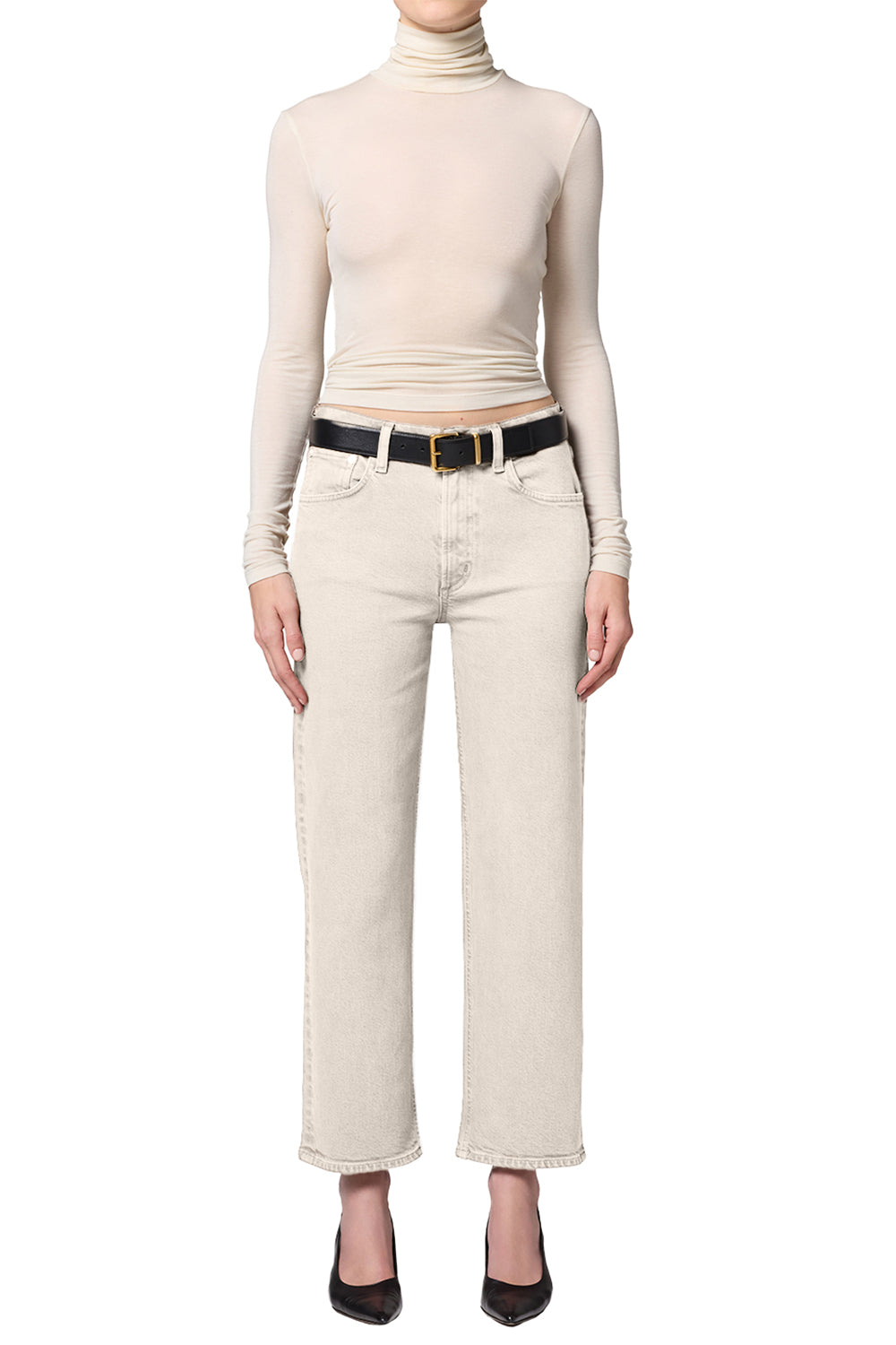 Palma Straight Leg Jean - Almond