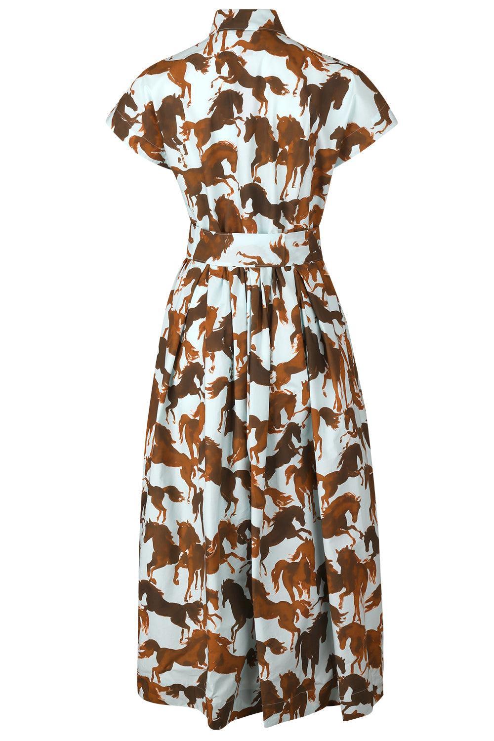 Edrina Dress-BRWN/SKY-38-CLOTHINGDRESSCASUAL-SARA ROKA