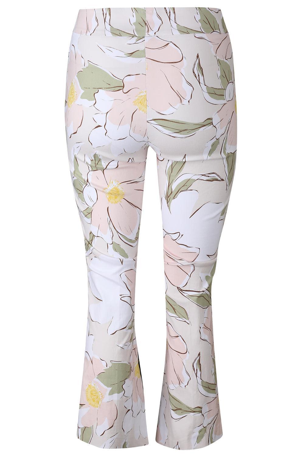Leo Crop Flare Pant - Floral Petal-CREAM-0-CLOTHINGPANTCROPPED-AVENUE MONTAIGNE