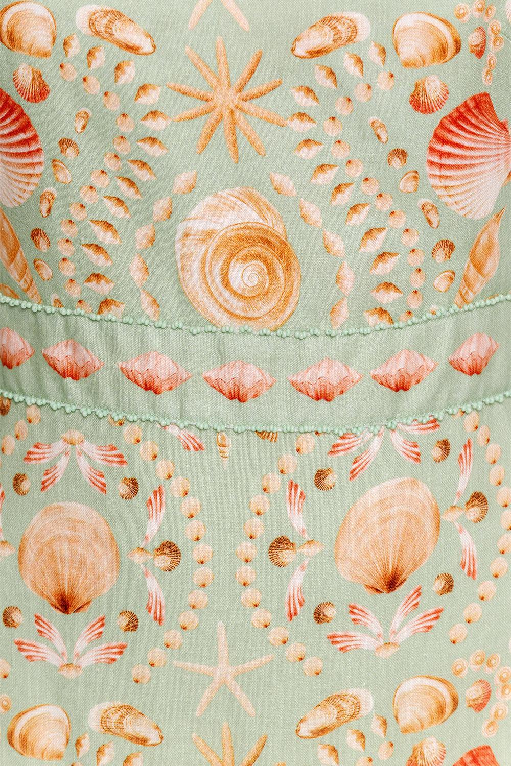 Abeja Playa Maxi Dress-GREEN-XS-CLOTHINGDRESSCASUAL-AGUA BY AGUA BENDITA
