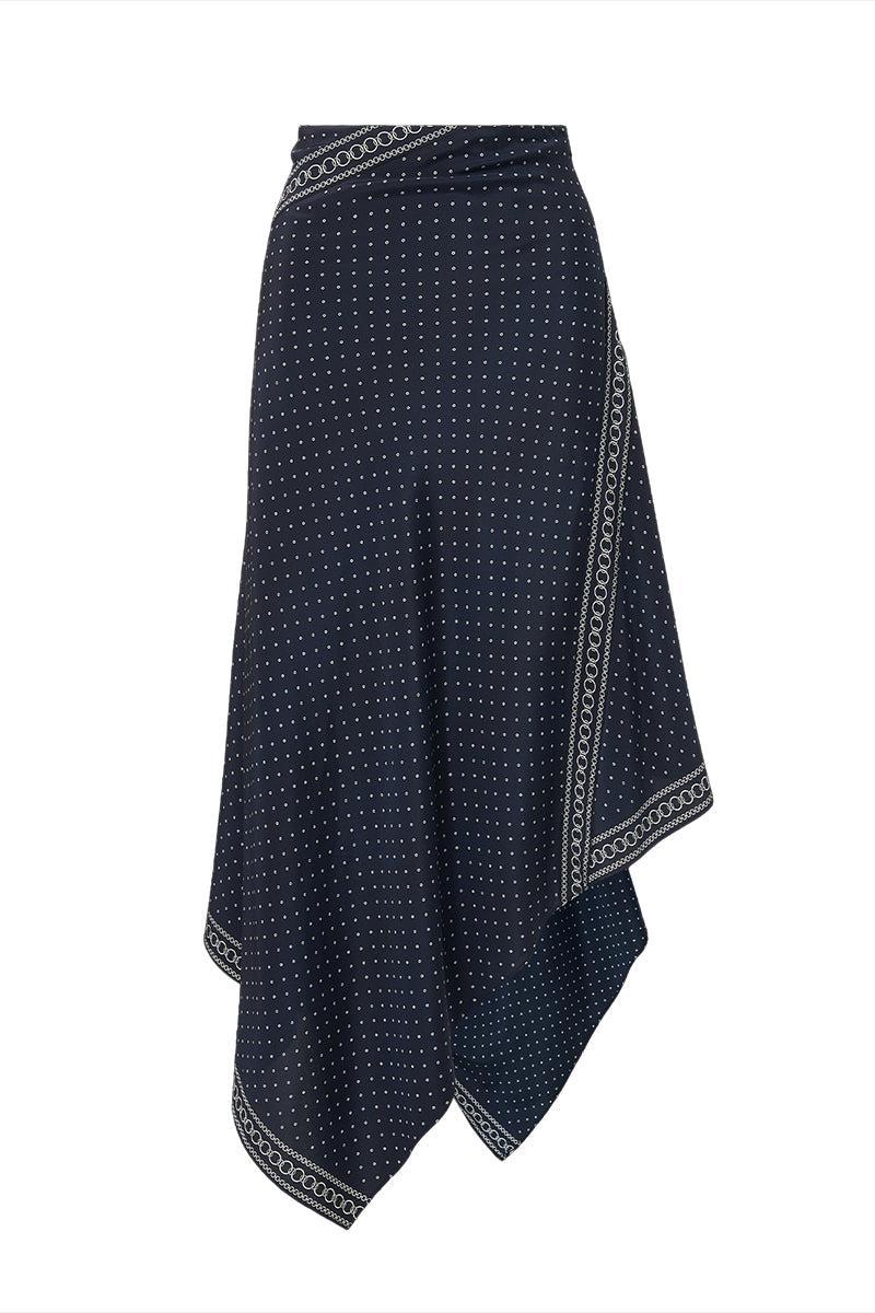 Hartley Skirt-NVY MULT-0-CLOTHINGSKIRTMIDI-VERONICA BEARD