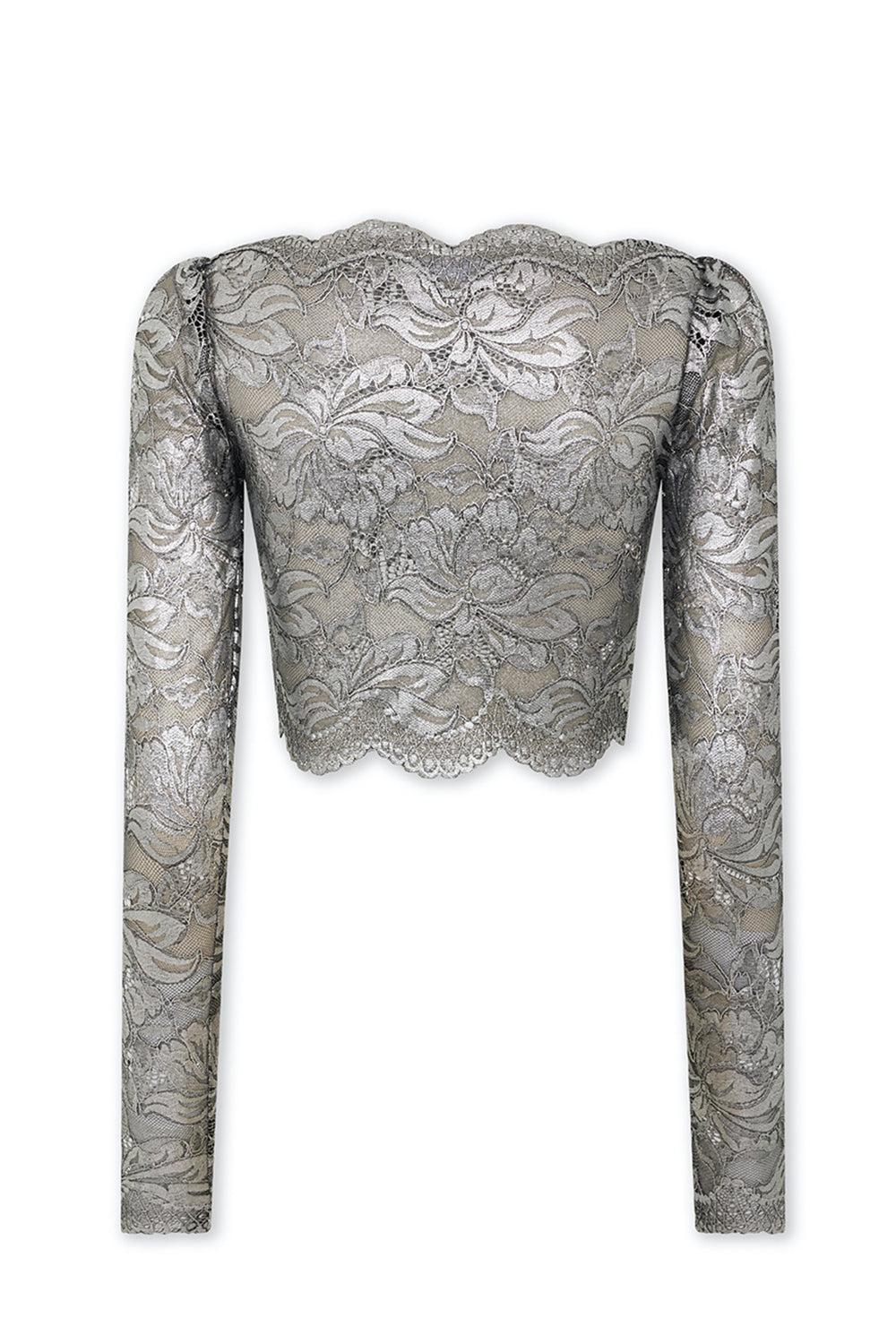 Crop Haute Top-BLACK/SILVER-34-CLOTHINGTOPBLOUSE-RABANNE