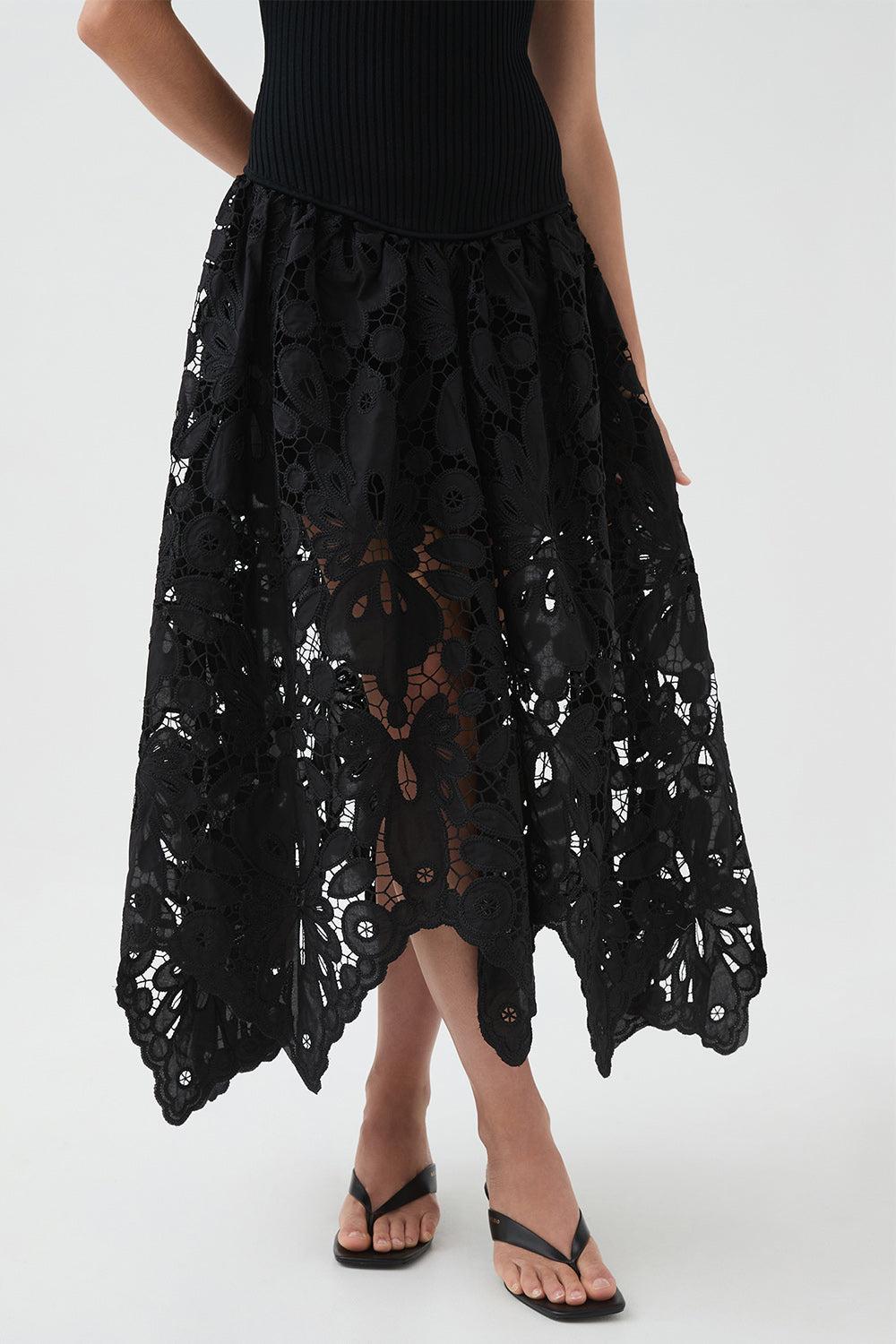 Atlas Midi Dress-BLACK-XS-CLOTHINGDRESSCASUAL-AJE