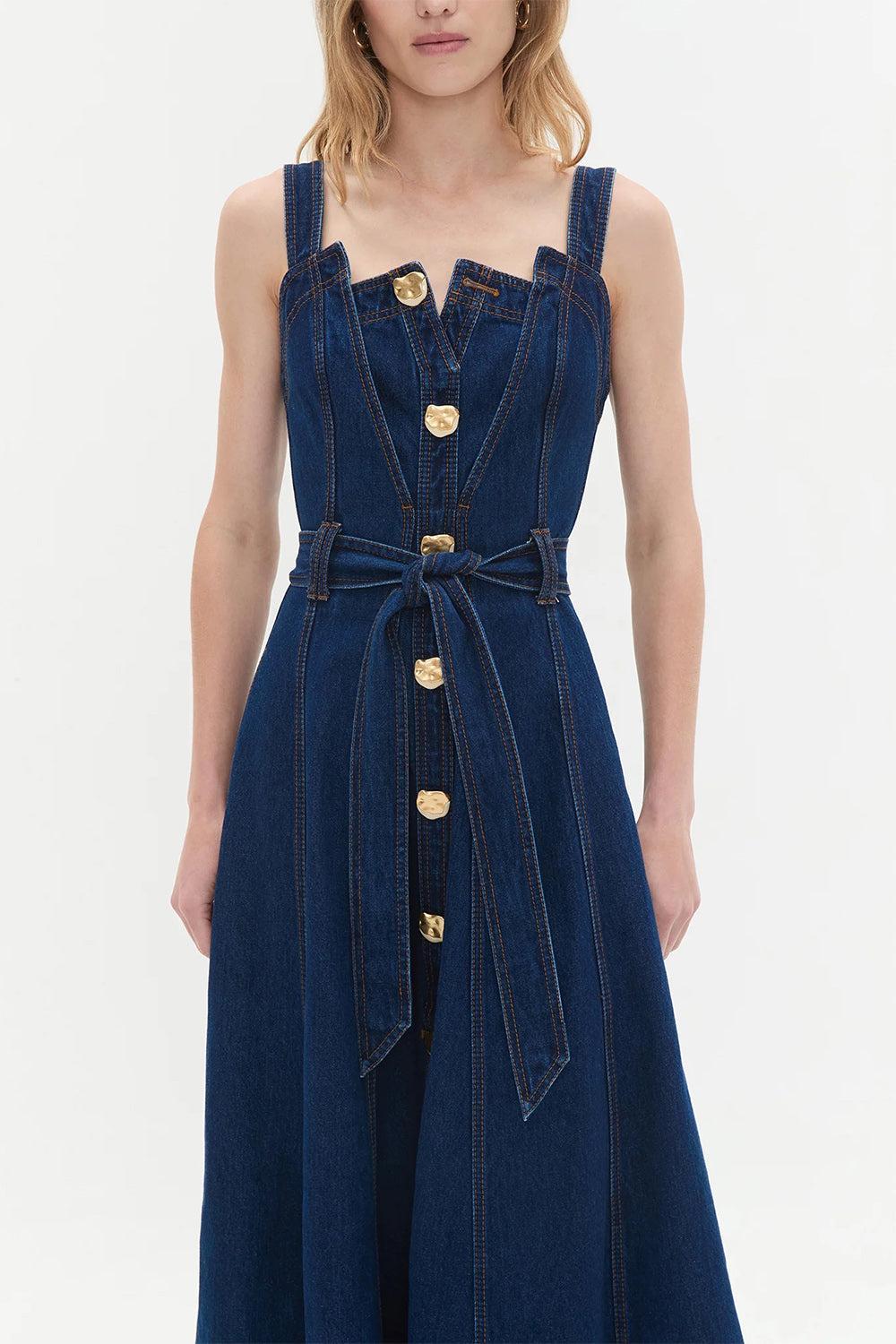 Gianna Midi Dress-DKCLSCDN-2-CLOTHINGDRESSCASUAL-AJE