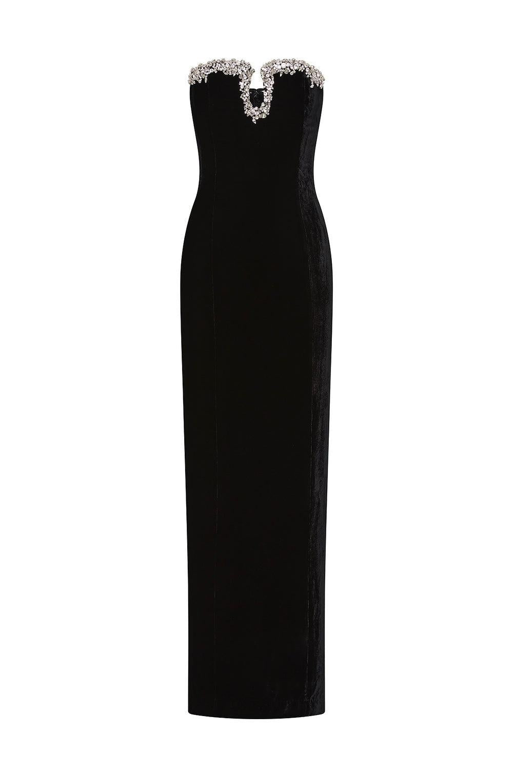 Claudine Gown-BLACK-4-CLOTHINGDRESSGOWN-RACHEL GILBERT