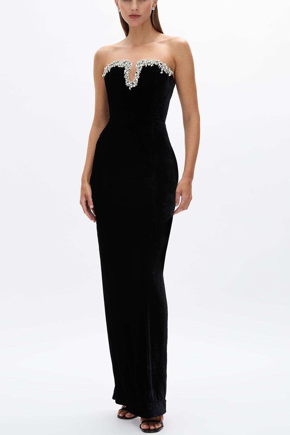 Claudine Gown-BLACK-4-CLOTHINGDRESSGOWN-RACHEL GILBERT
