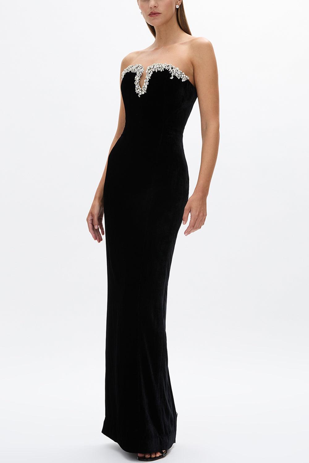 Claudine Gown-BLACK-4-CLOTHINGDRESSGOWN-RACHEL GILBERT