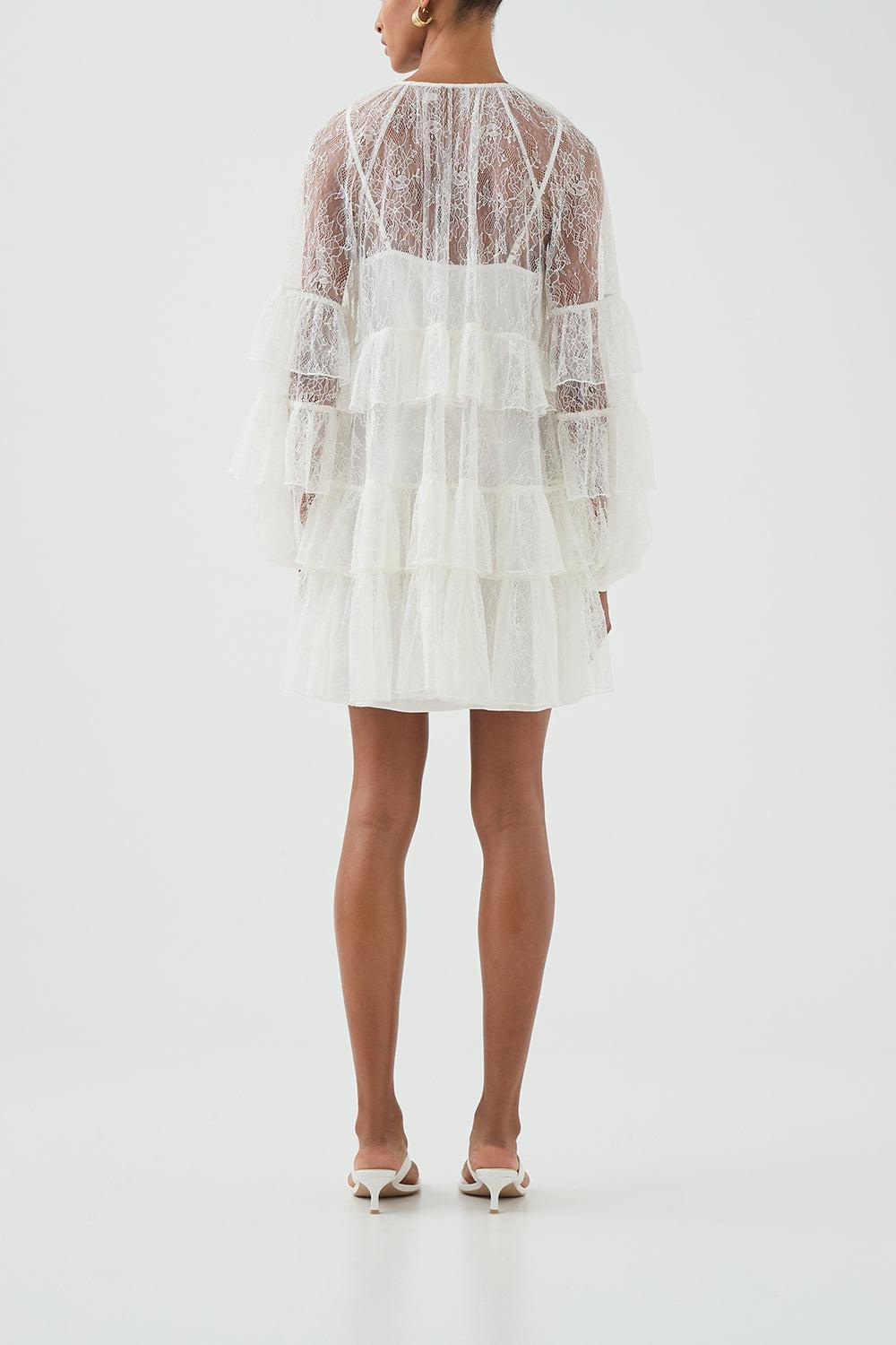 Primerose Mini Dress-IVORY-2-CLOTHINGDRESSCASUAL-AJE
