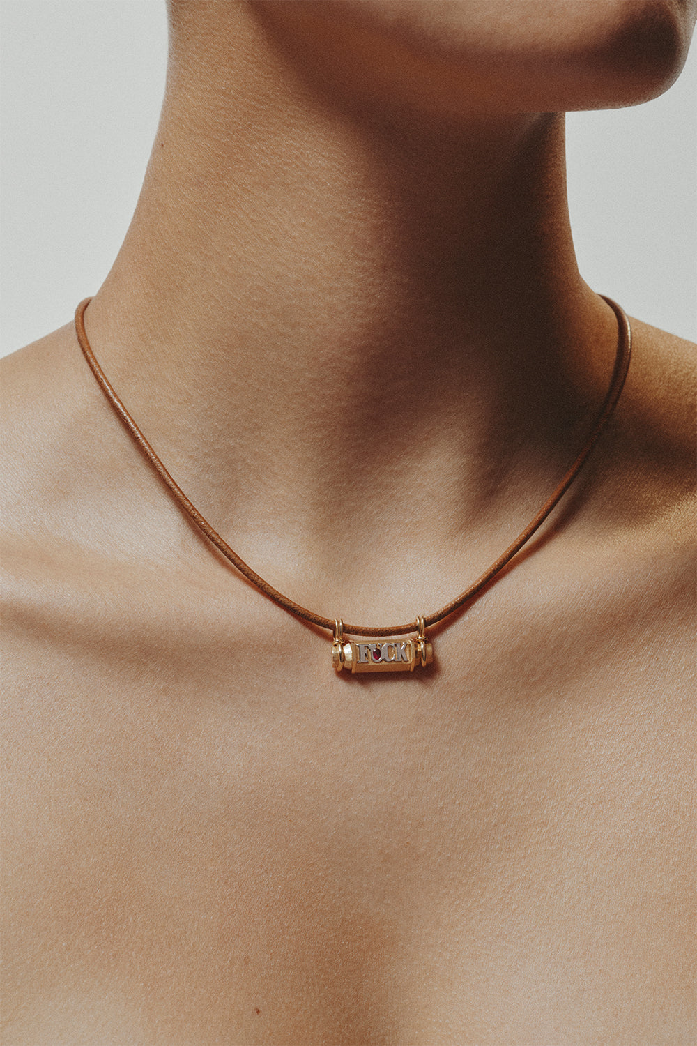 Ruby Fuck Smash Locket Necklace