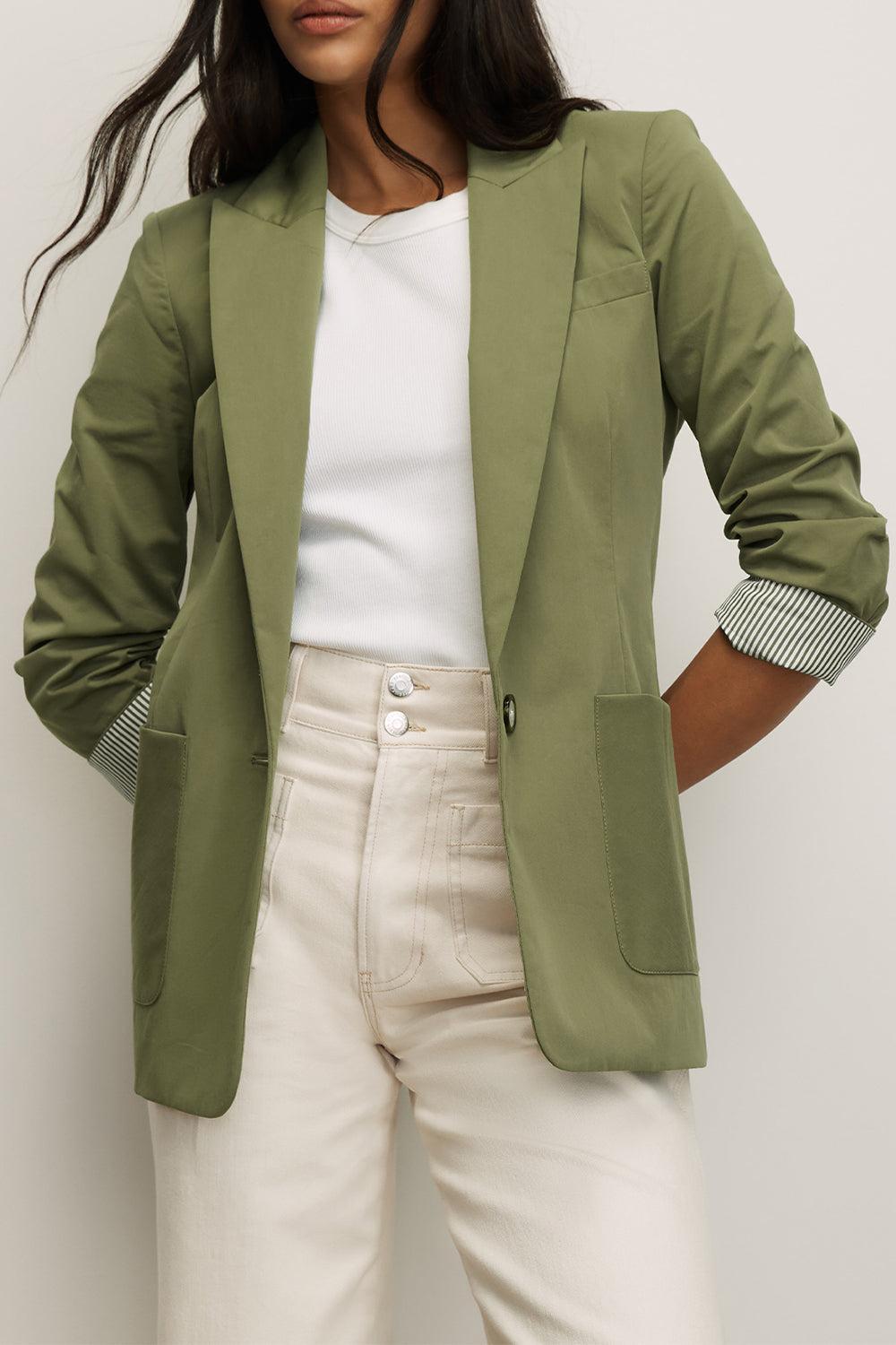 Mcallin Dickey Jacket-GREEN-0-CLOTHINGJACKETBLAZERS-VERONICA BEARD