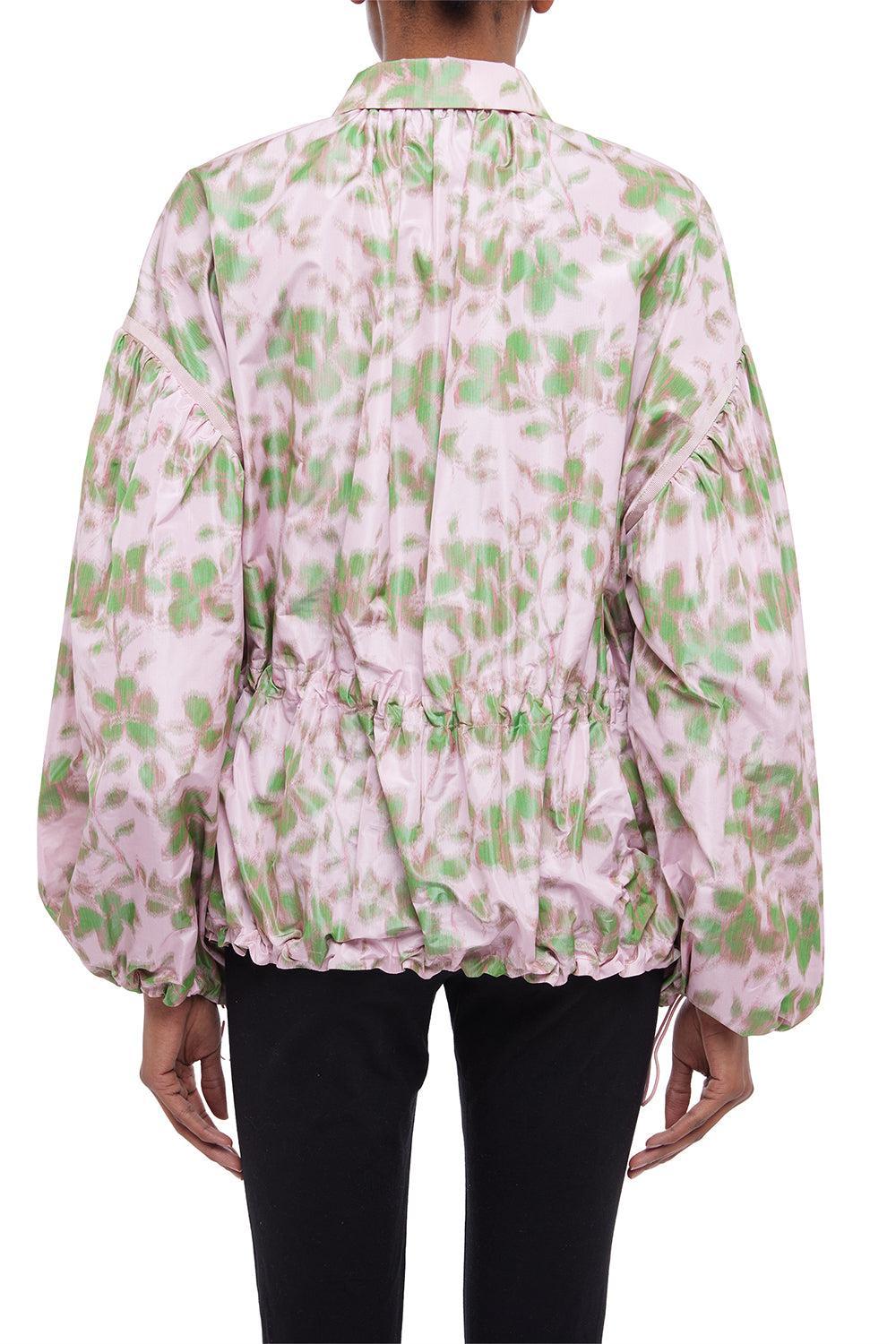 Floral Drawstring Coat-ROSEMULT-38-CLOTHINGJACKETCASUAL-GIAMBATTISTA VALLI